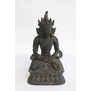 Fine bronze sculpture of deity