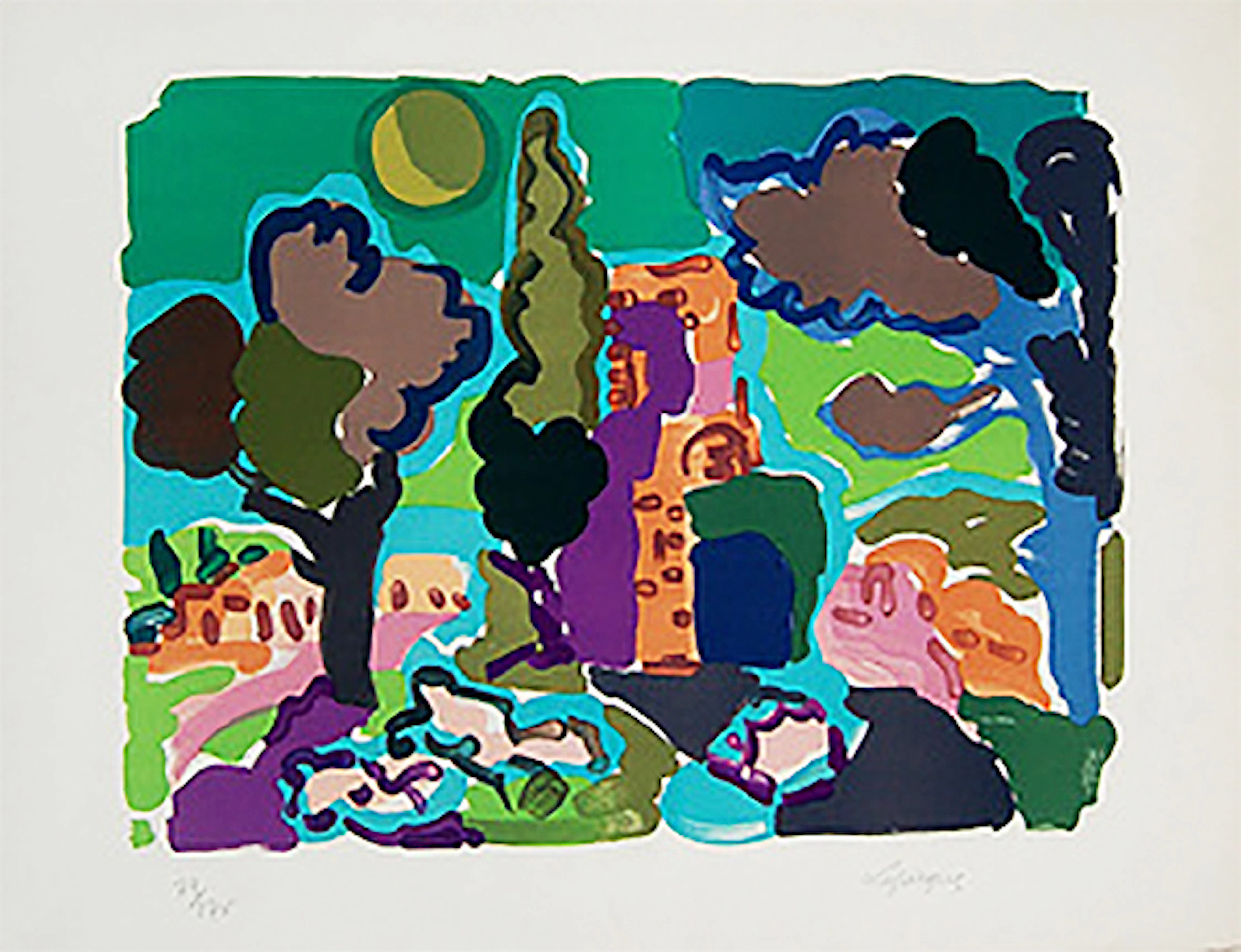 Charles LAPICQUE (1898-1988) Title: PAYSAGE