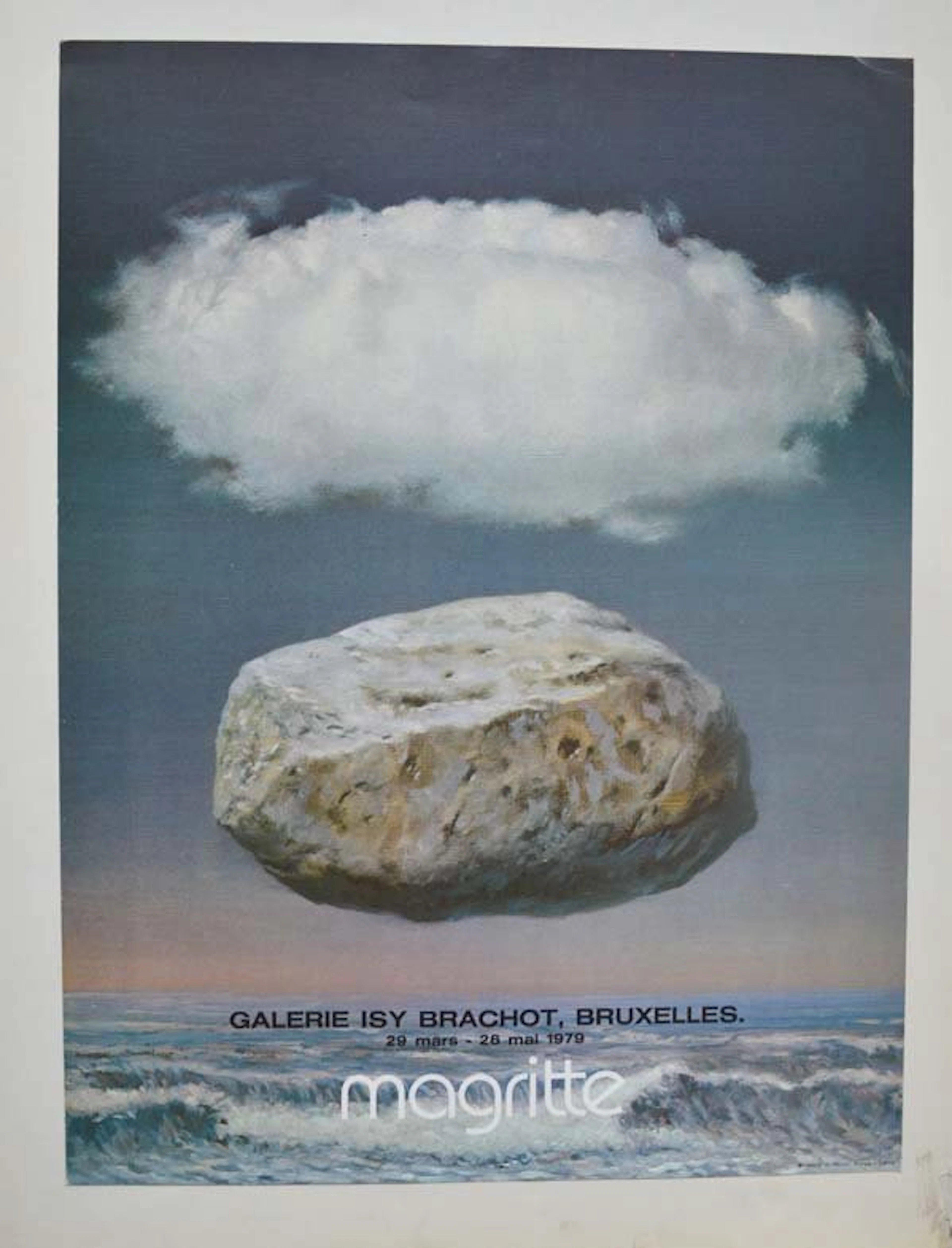 RENE MAGRITTE "FLOATING ROCK" POSTER