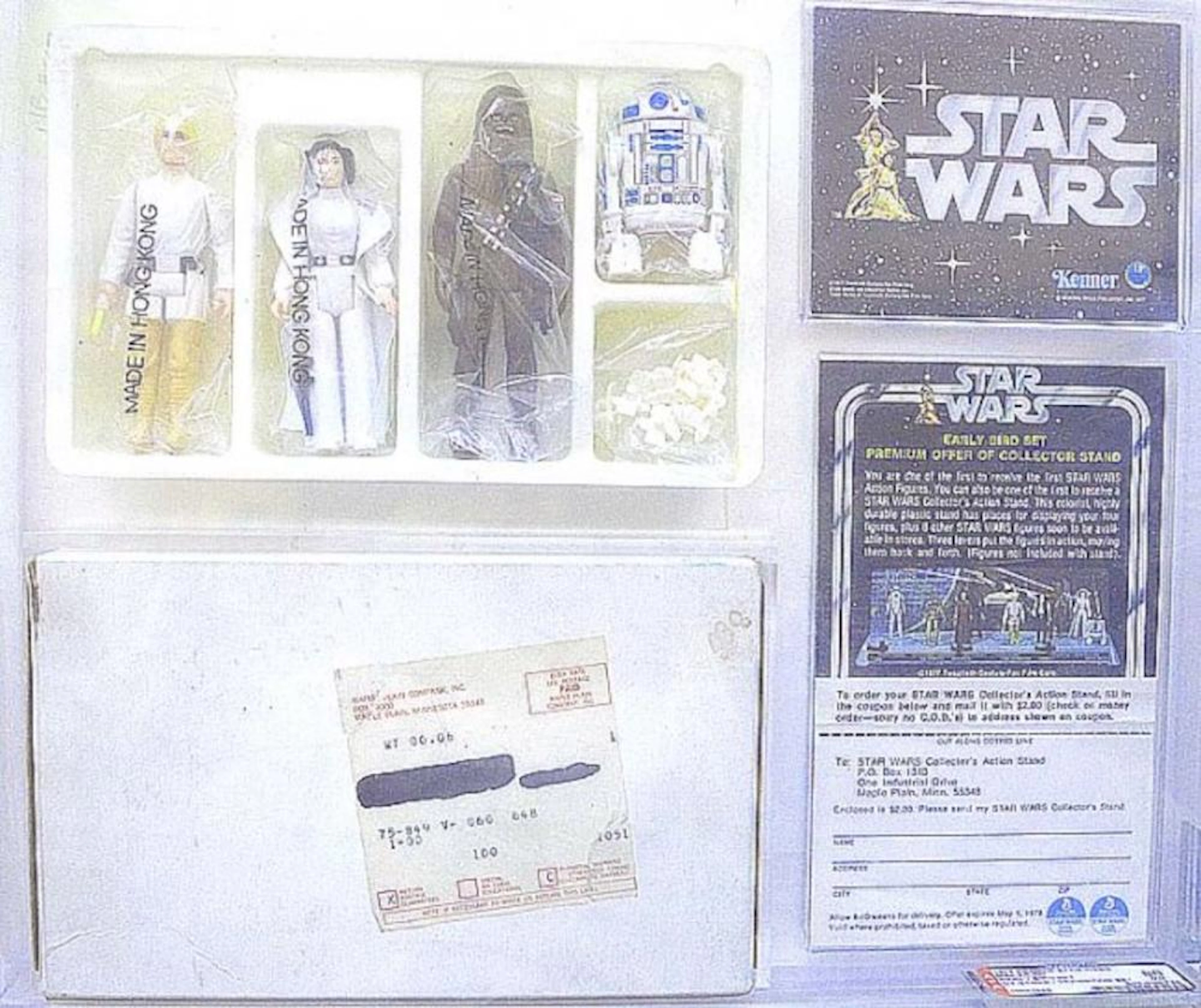 STAR WARS- VINTAGE EARLY BIRD SET, 1978, AFA 80. !!!