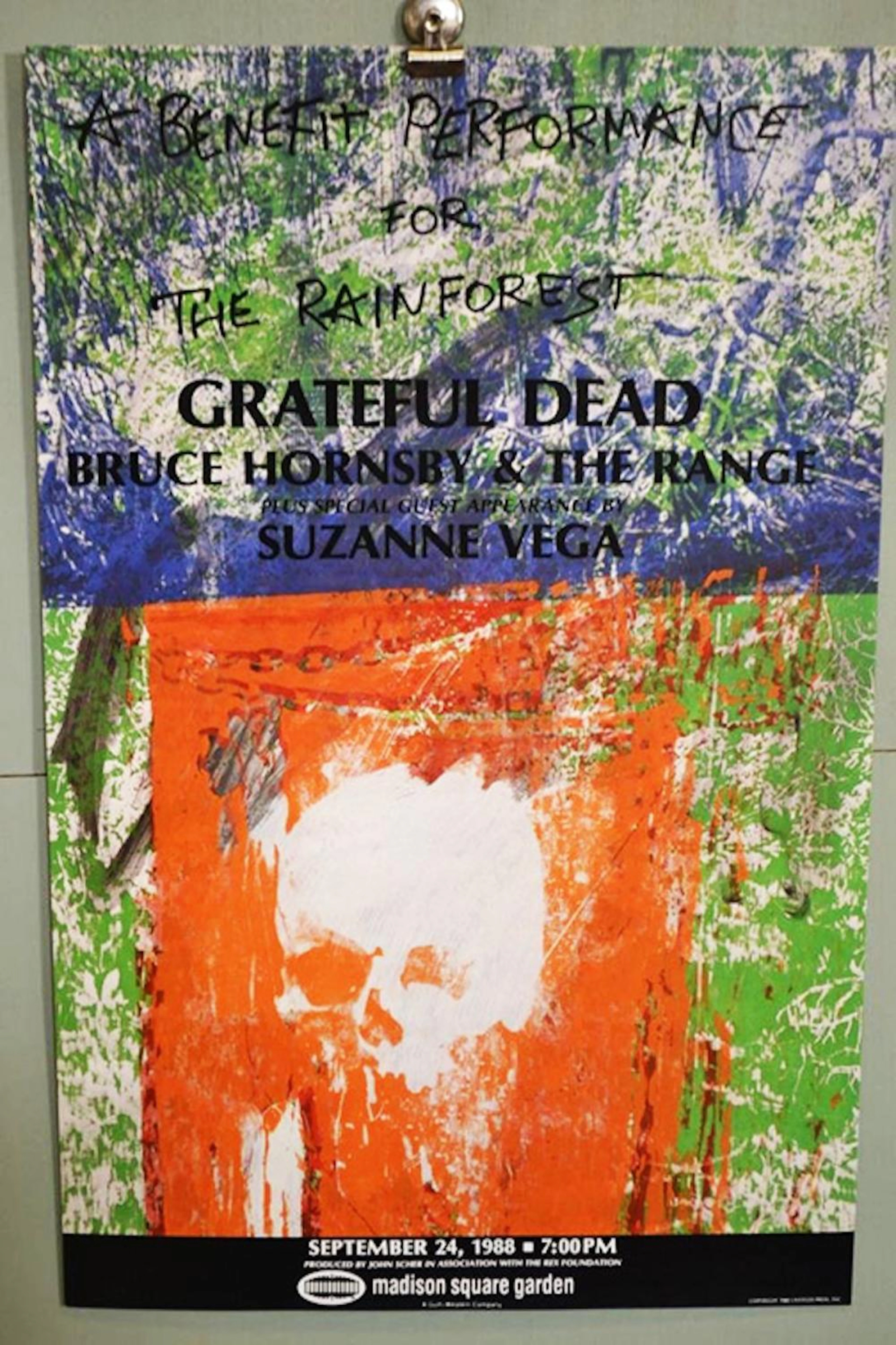 GRATEFUL DEAD RAIN FOREST BENEFIT POSTER