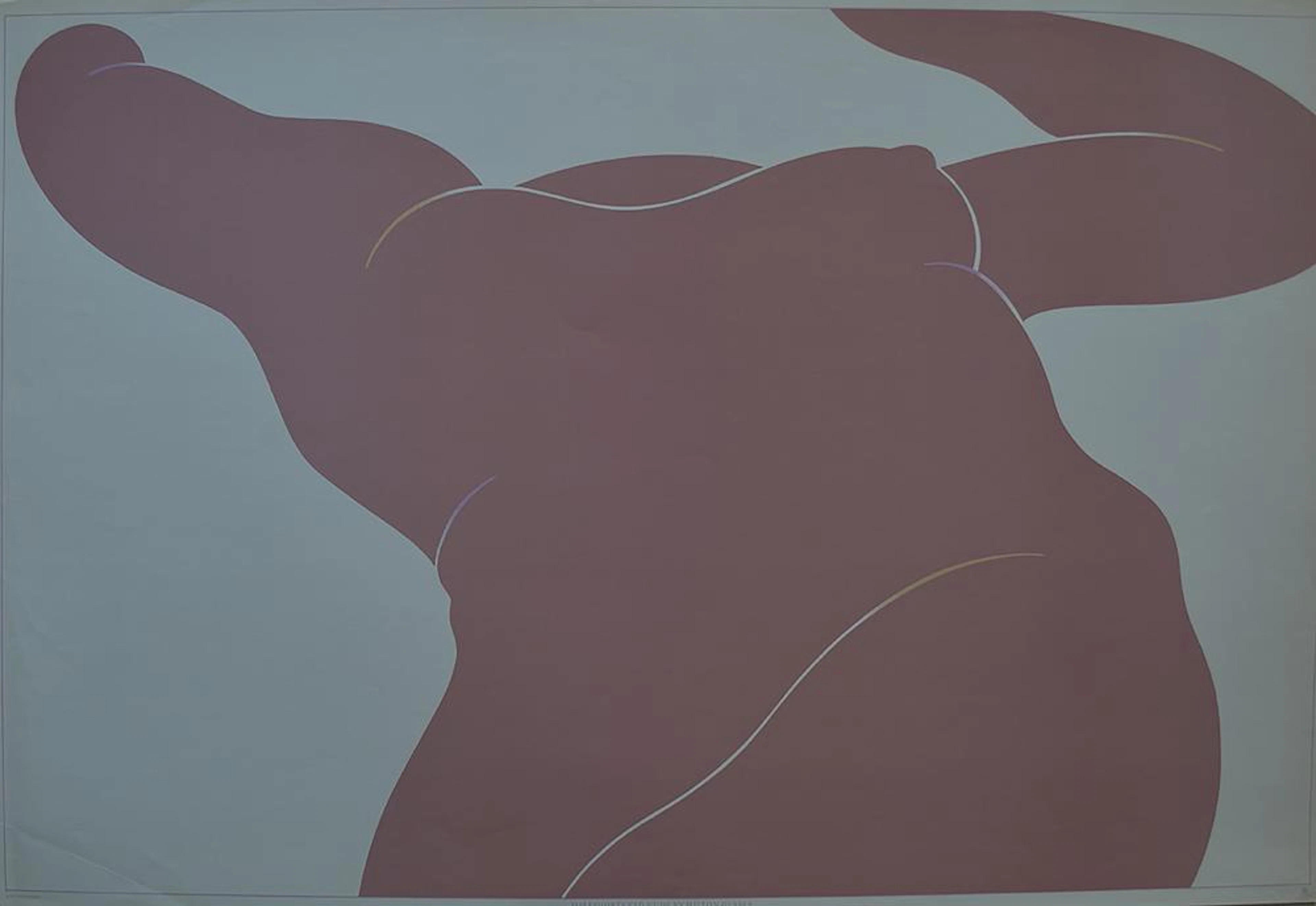 Milton Glaser - "Forshortened Nude" (Very Rare Original