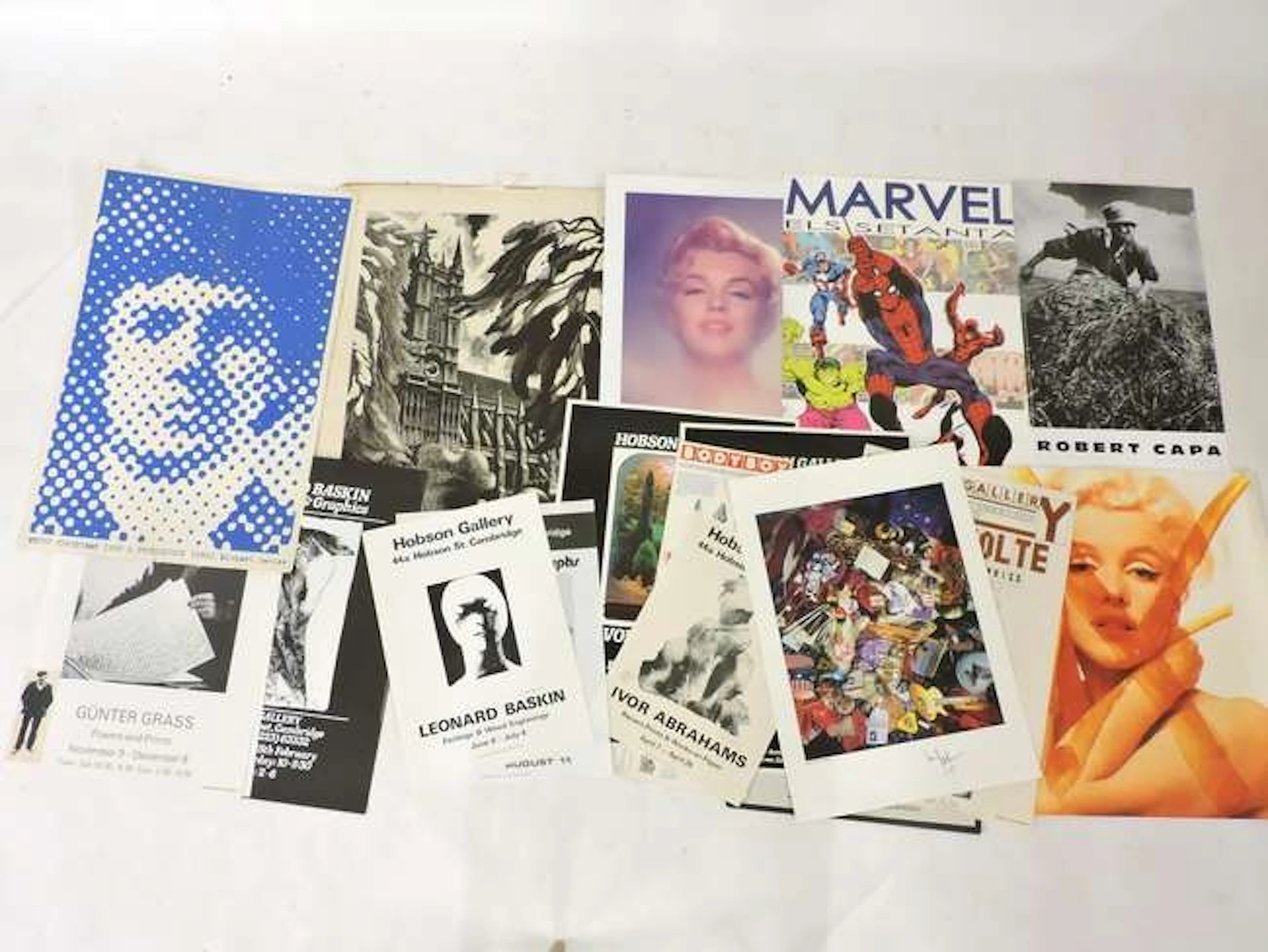 A collection of twenty-six gallery posters