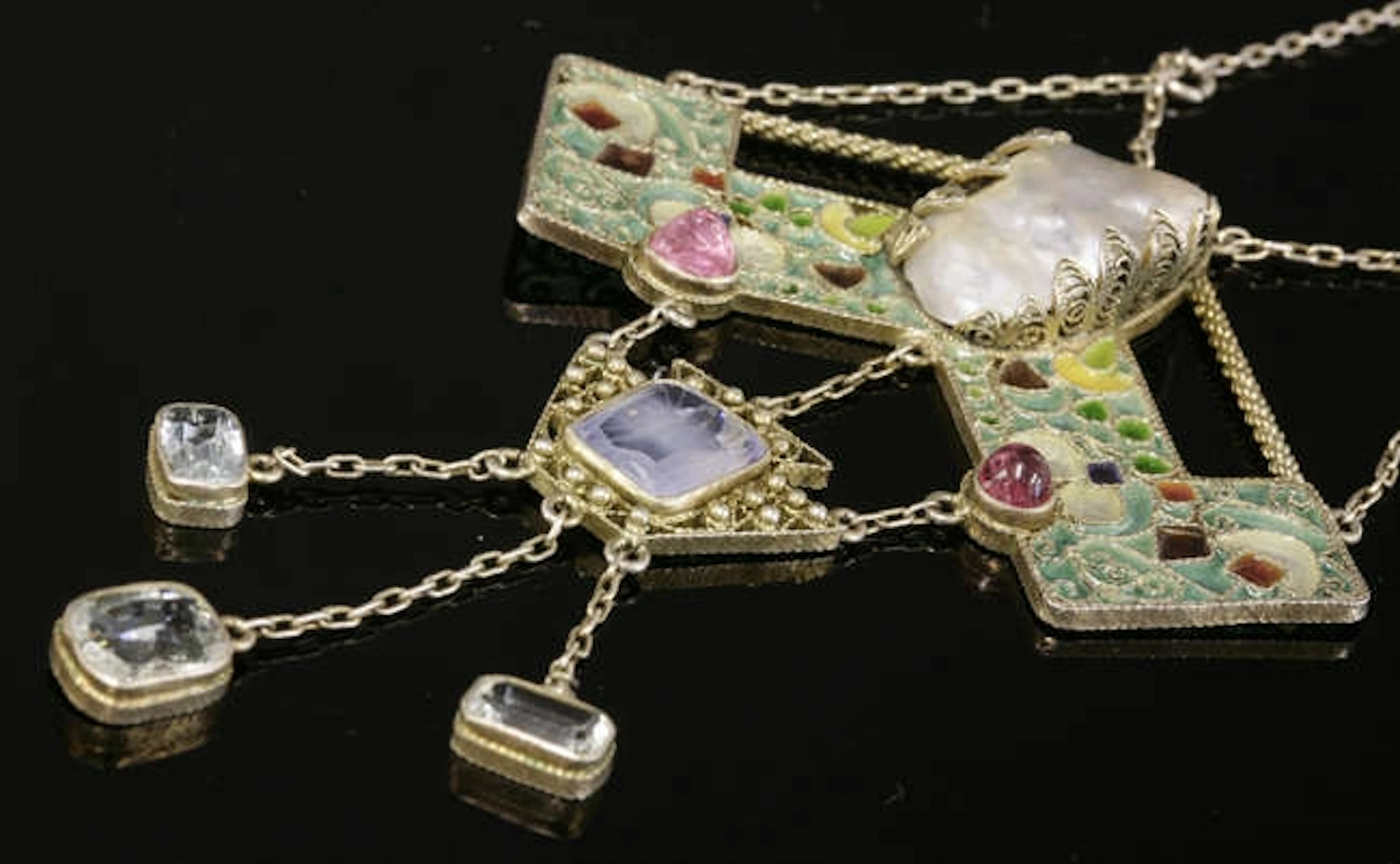 An Arts and Crafts silver gilt