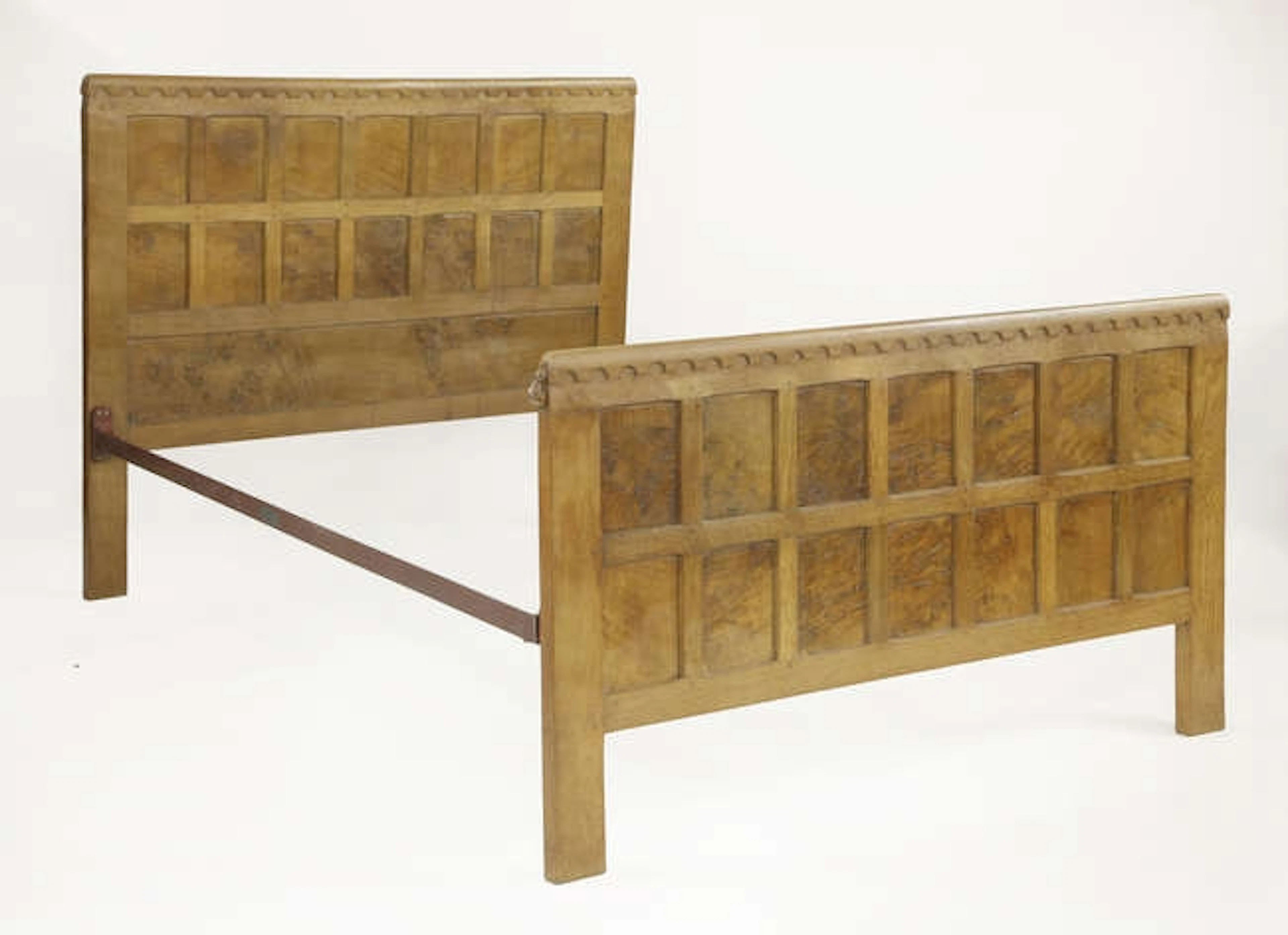 A Robert 'Mouseman' Thompson oak bed