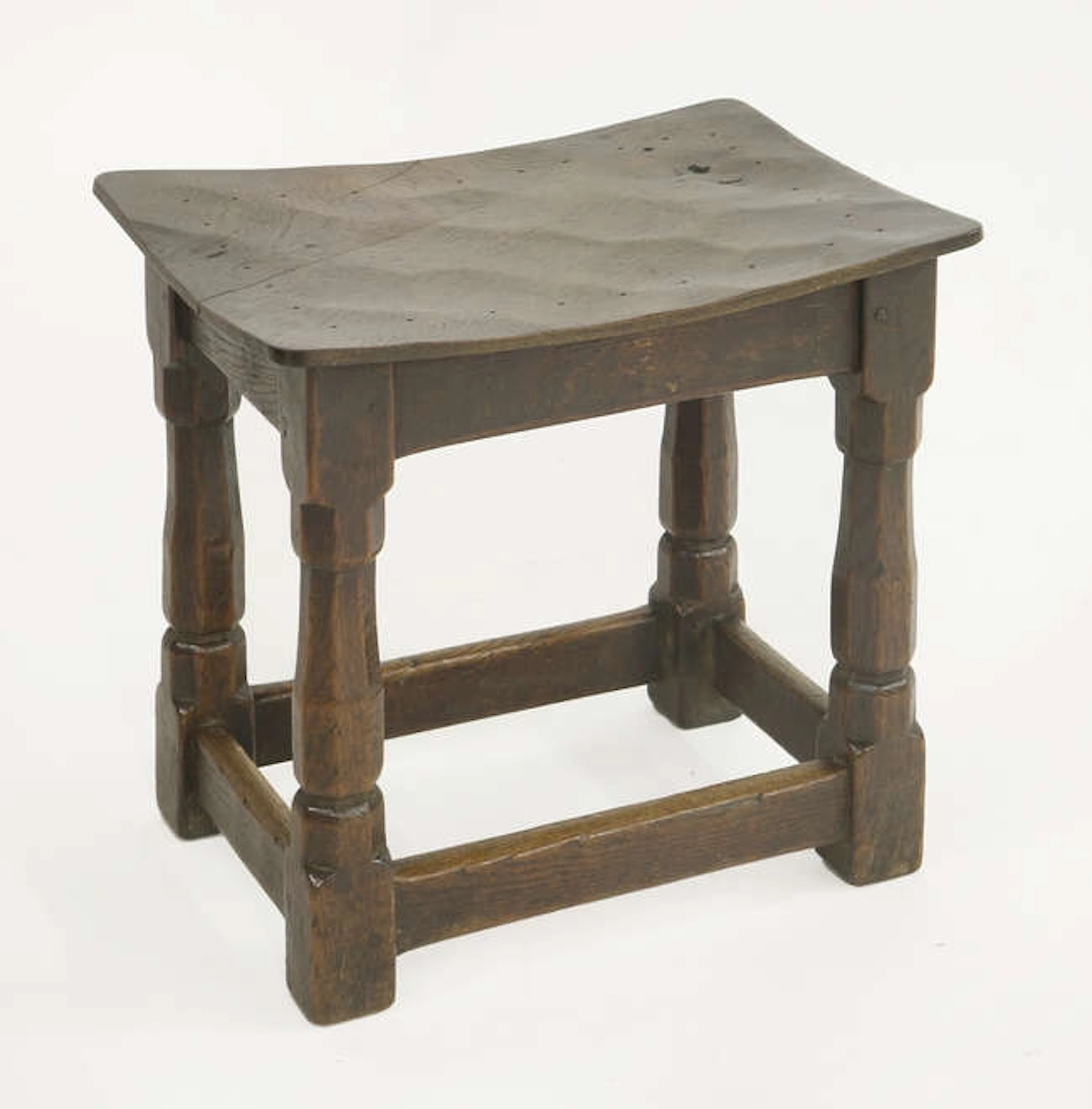 A Robert 'Mouseman' Thompson joined stool