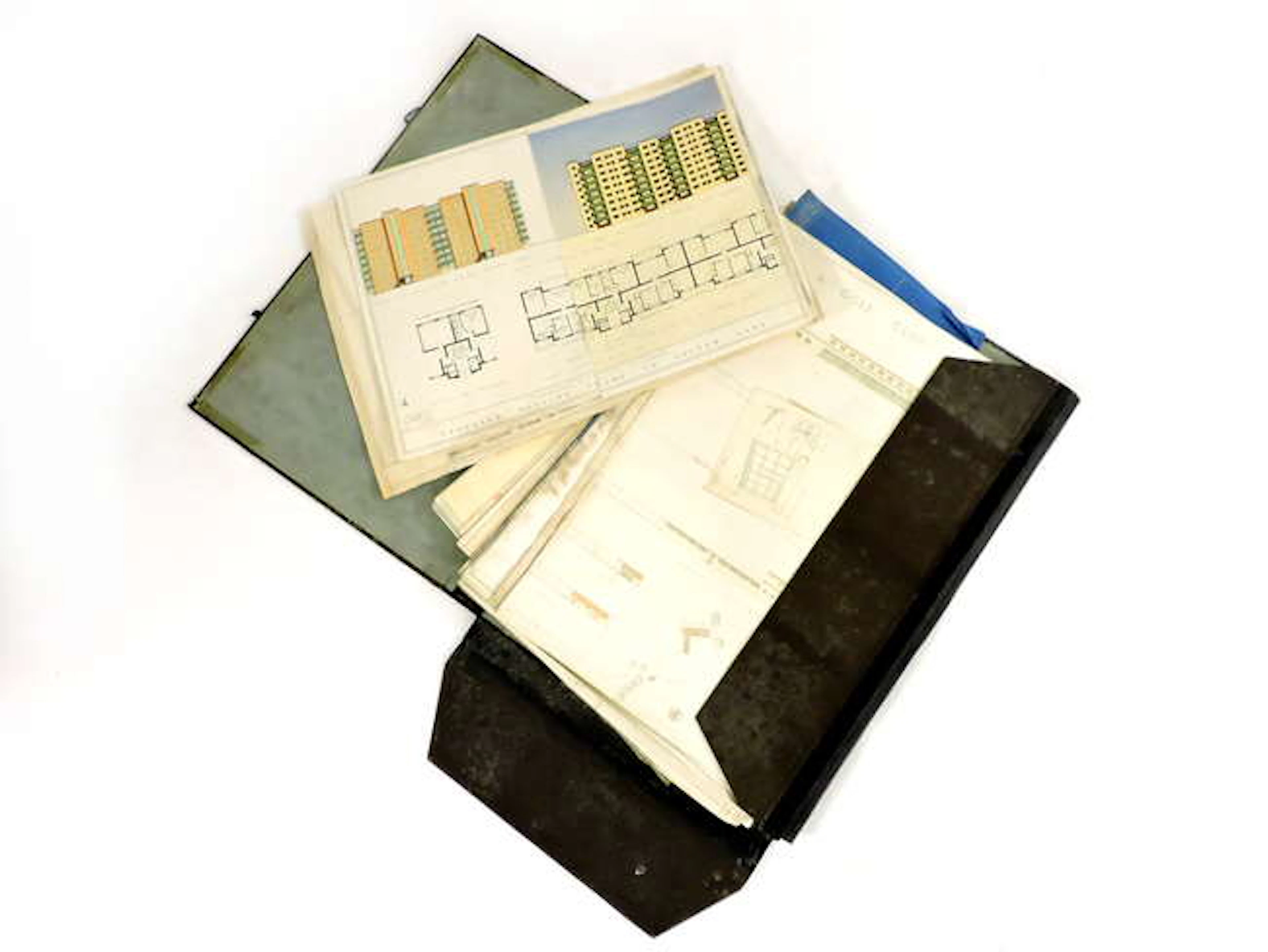 A folio of architectural drawings