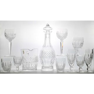 A Waterford crystal glass 'Colleen' pattern suite