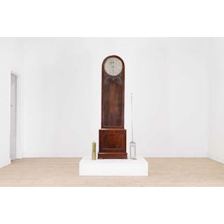 A mahogany regulator clock by Sir James Clark (1788-1870)