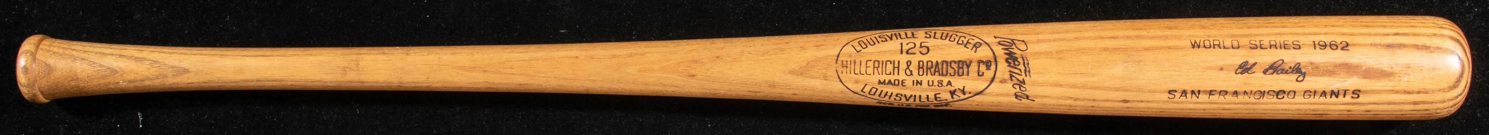 1962 Ed Bailey World Series professional model baseball bat | Barnebys