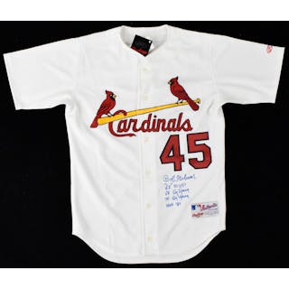 Bob Gibson signed and multi-inscribed St