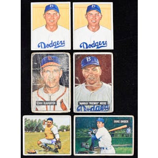 Lot of (96) 1950 and 1951 Bowman cards with HOFers