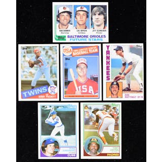 Lot of (7) Topps complete sets 1982-1988 with key RCs