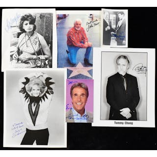 Lot of (30) entertainment & celebrity signed photographs...