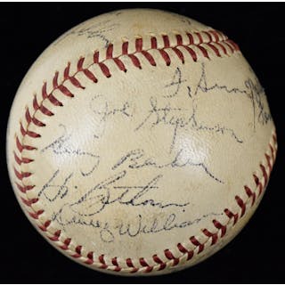 1945-46 Chicago Cubs signed baseball with Bithorn (EX)