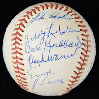 c.1970s Hall of Fame ball with (16) signatures (EX/MT)...