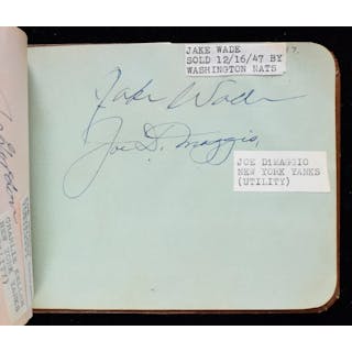 Vintage baseball autograph book with (200+) signatures...