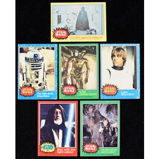 1977 Topps Star Wars Series 1-4 complete sets (264) with #207 C-3PO (PR-NM)