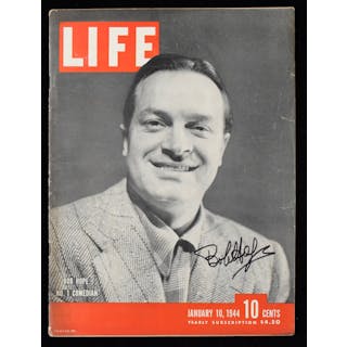 Bob Hope signed 1944 Life magazine - JSA (VG/EX-EX)