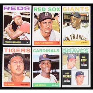 1964 Topps Baseball near set (489 of 588 cards) with...