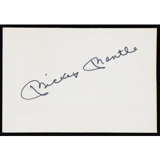 1972 Mickey Mantle autographed Government postcard (Sig