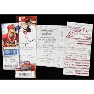 Lot of (7) no-hitter full tickets from 2013-2019 (GD-NM/MT)