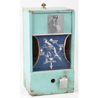 Vintage baseball themed gumball machine (EX) Vintage...