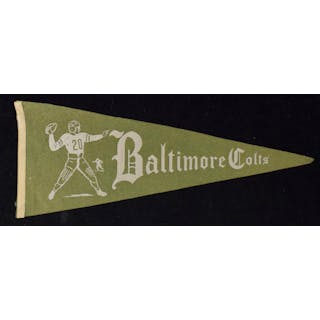Baltimore Colts vintage pennant