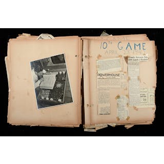 Mel Ott 1942 season scrapbook from the Ott collection (VG/EX)