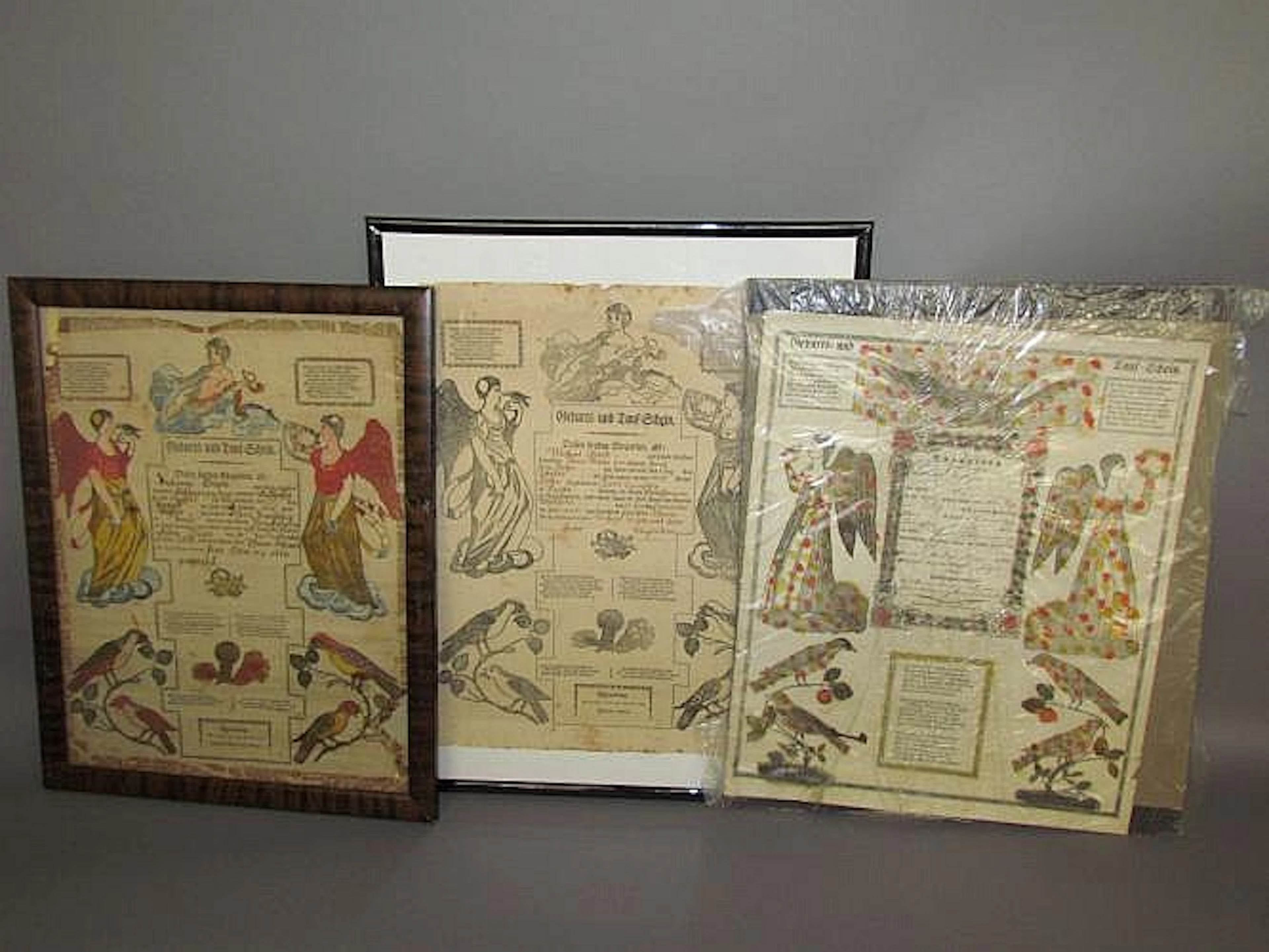 3 printed tauf-scheins