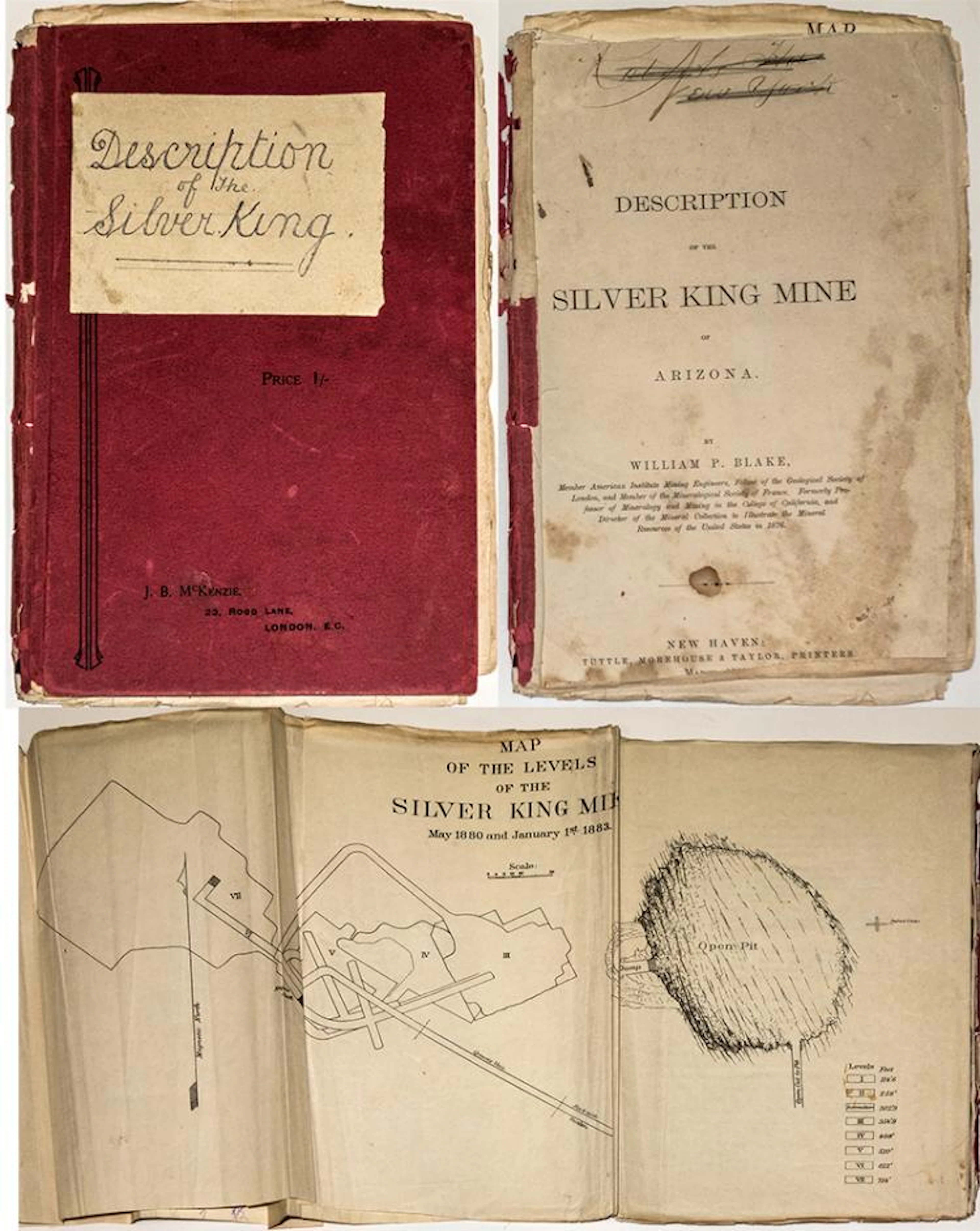 Description of the Silver King Mine w/ map