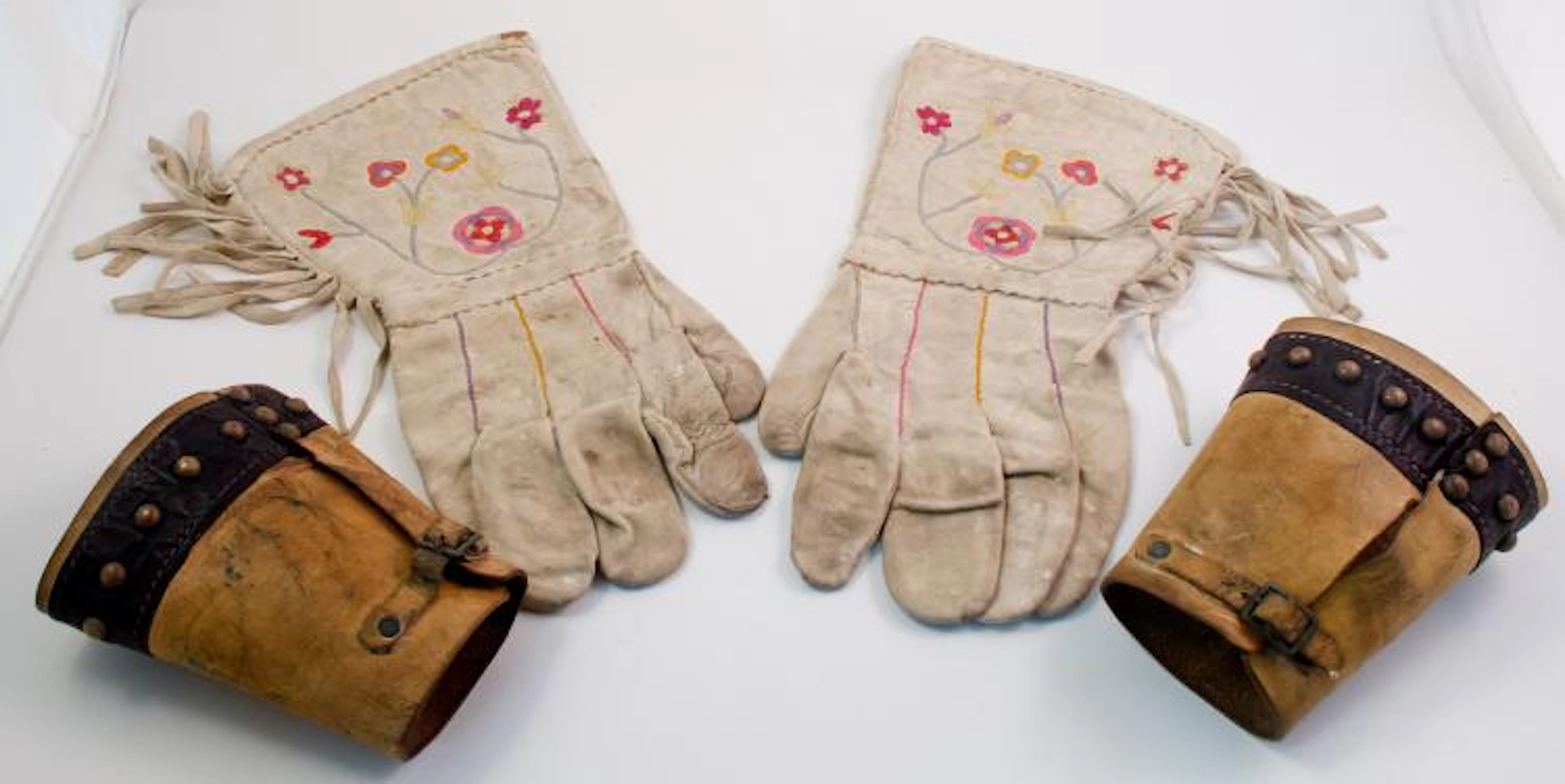 Set of Gauntlets and Cowboy Cuffs