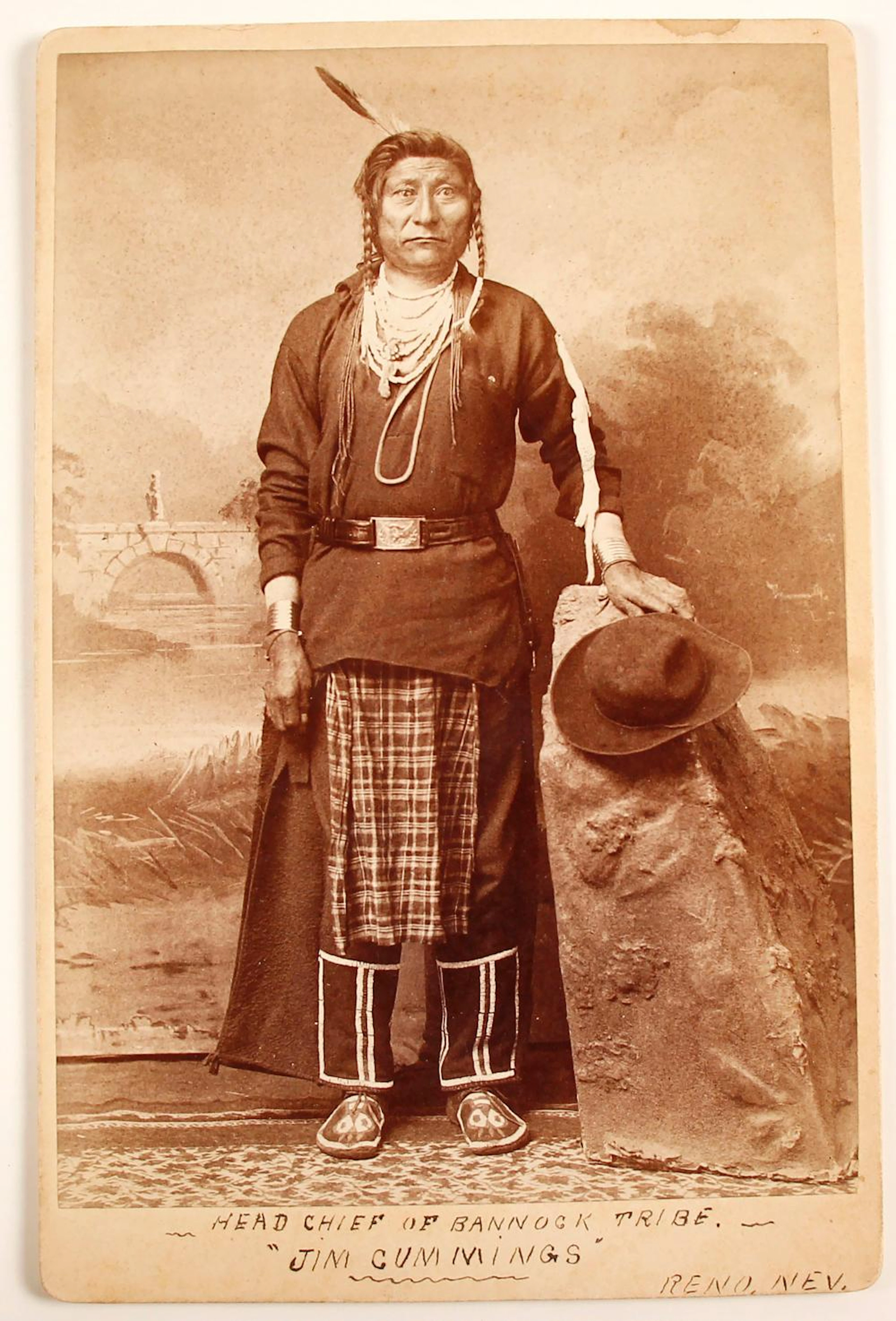 Photo of "Head Chief of Bannock Tribe"