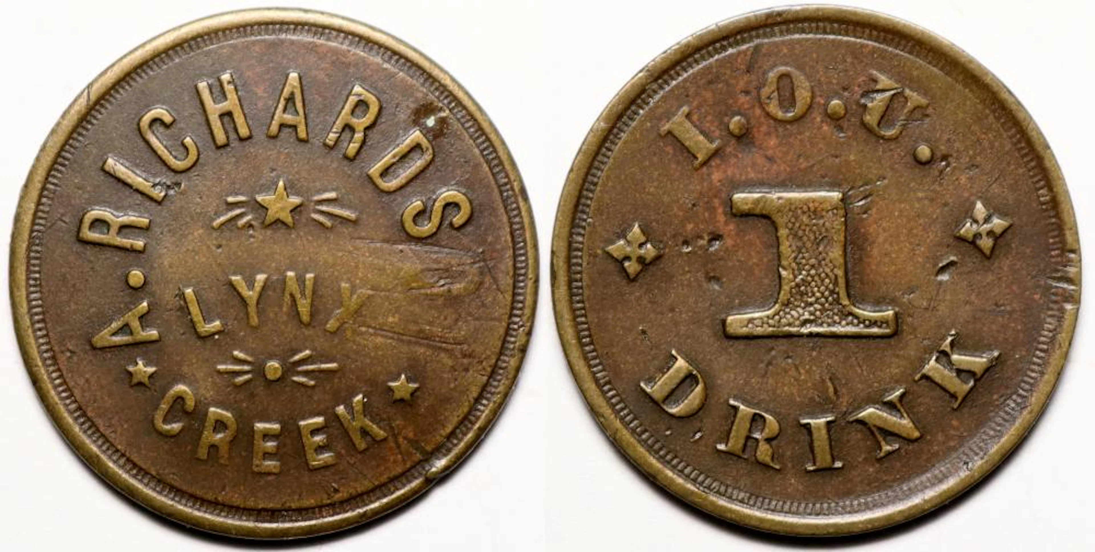 Lynx Creek, Arizona: A. Richards Token (119523)