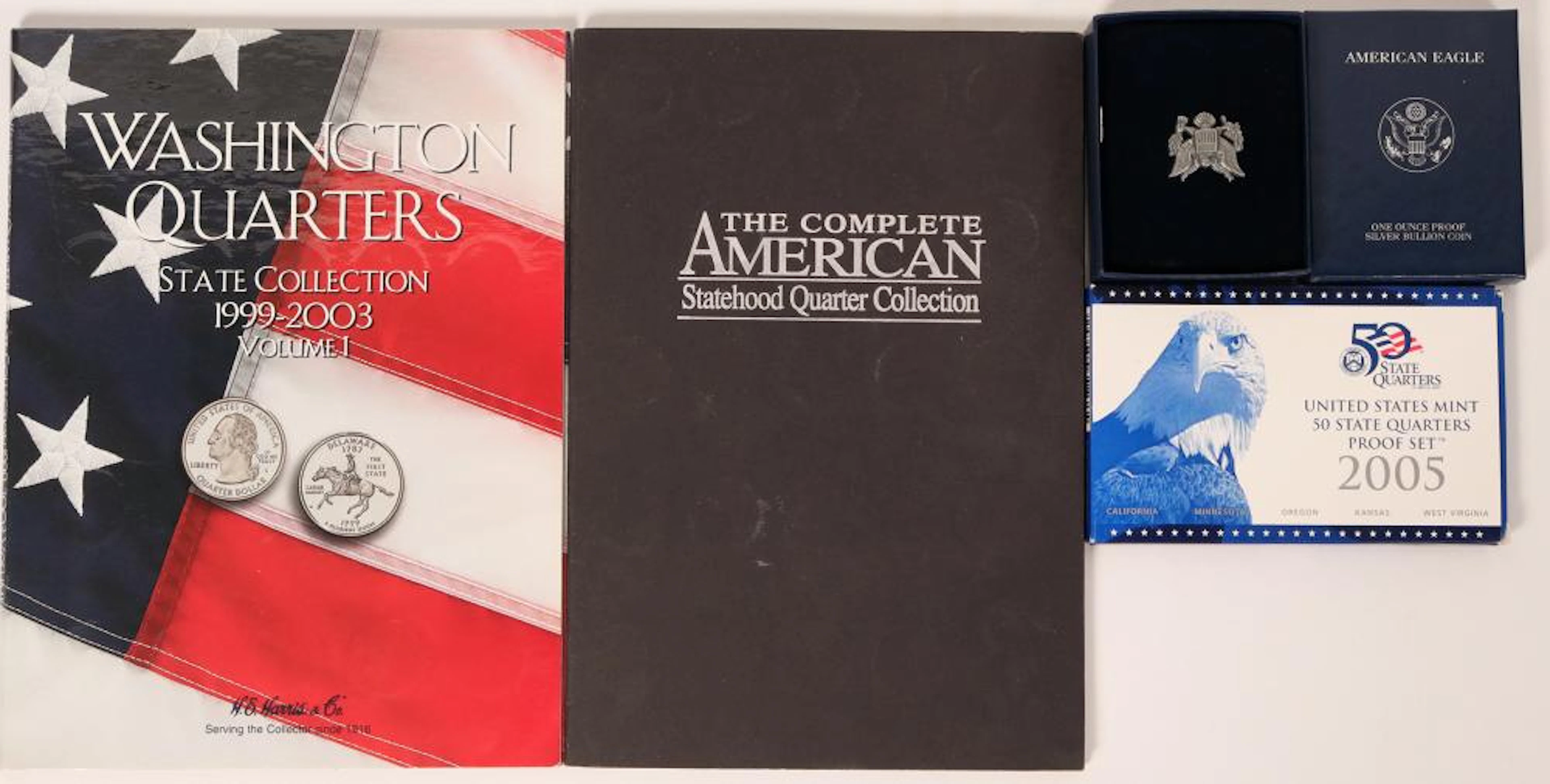 Proof Silver Eagle and State Quarter Albums (119823)