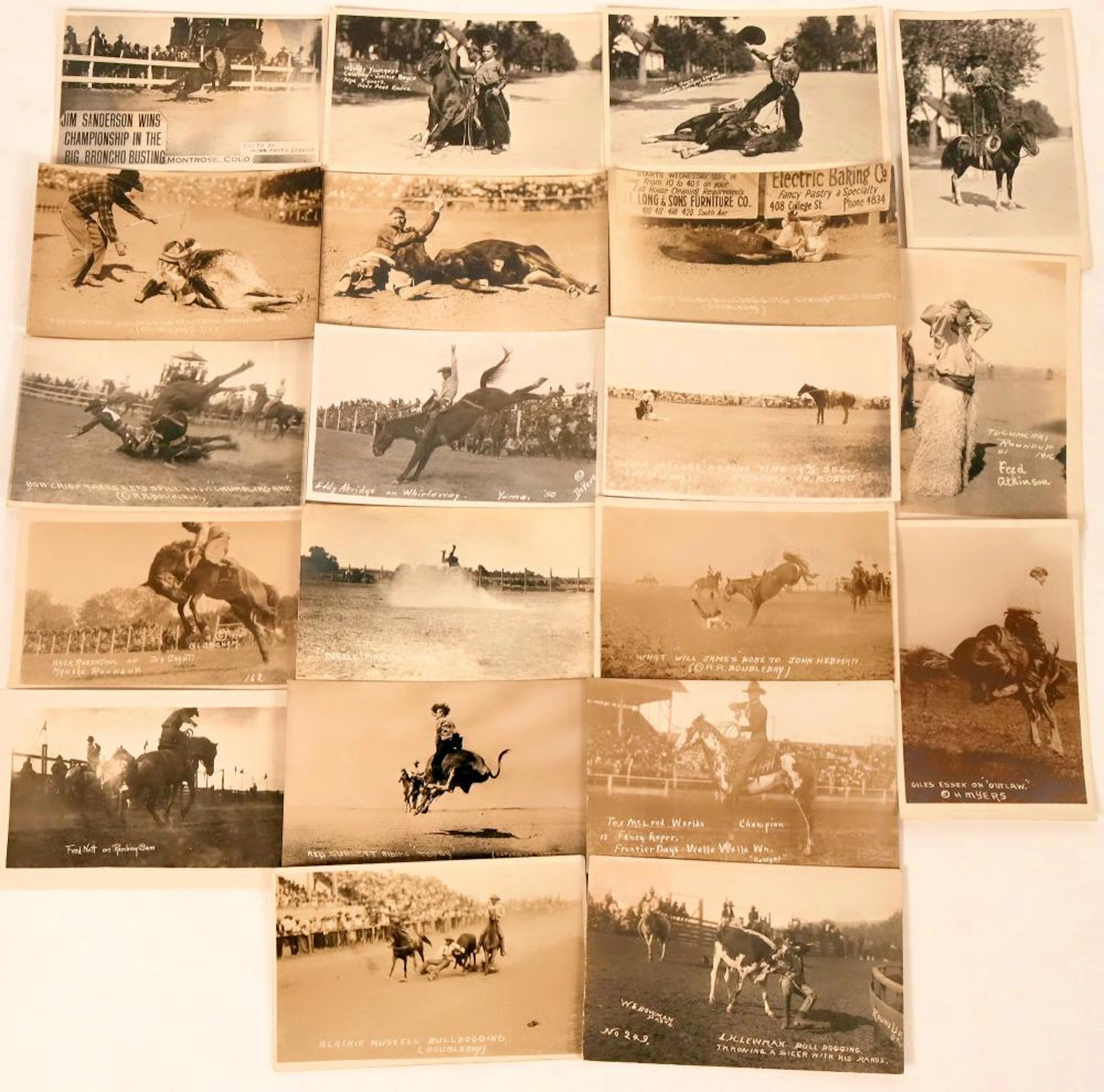 Famous Cowboys Postcards (20) (118454)