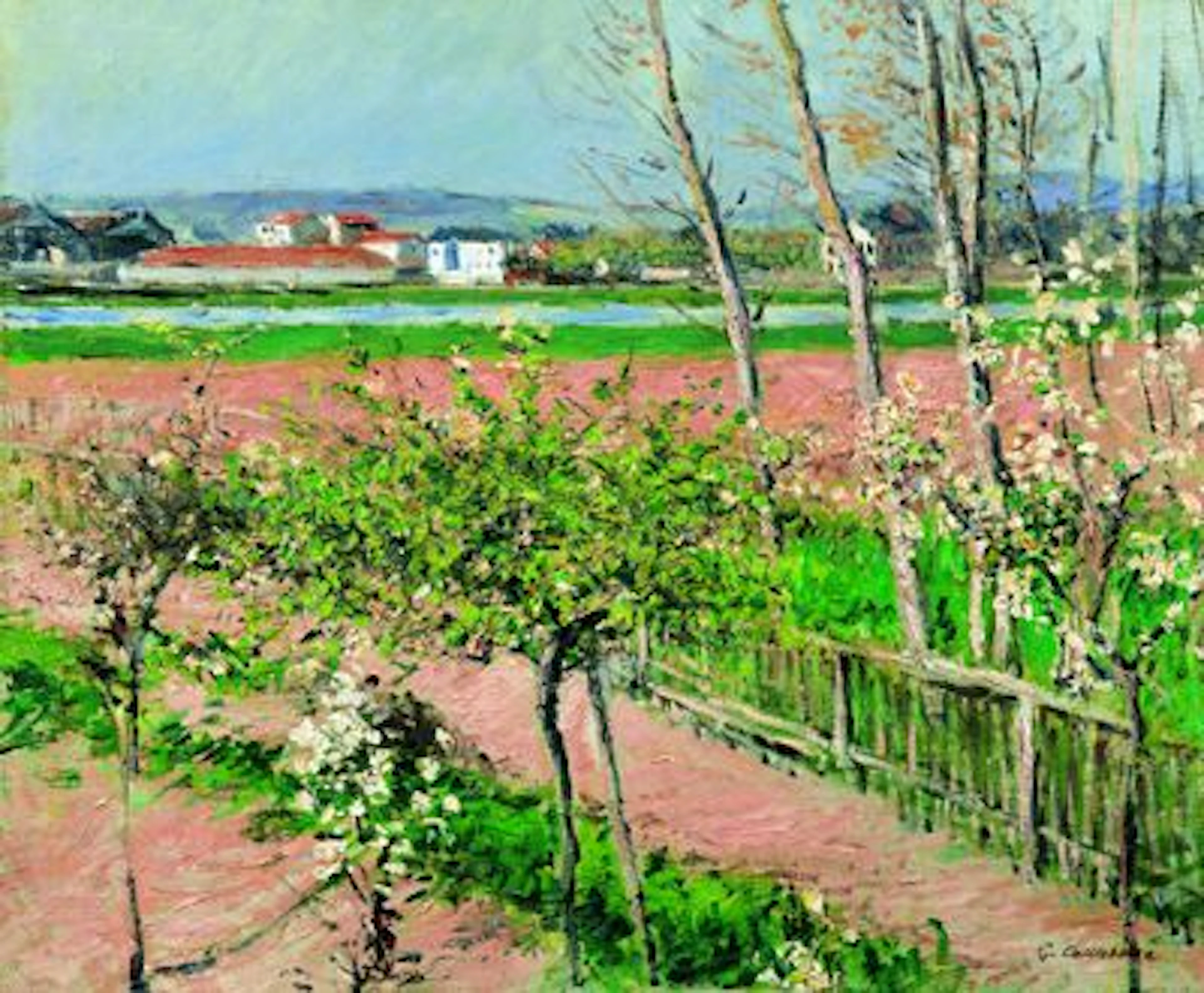 Gustave Caillebotte (1848-1894) Arbres en fleurs