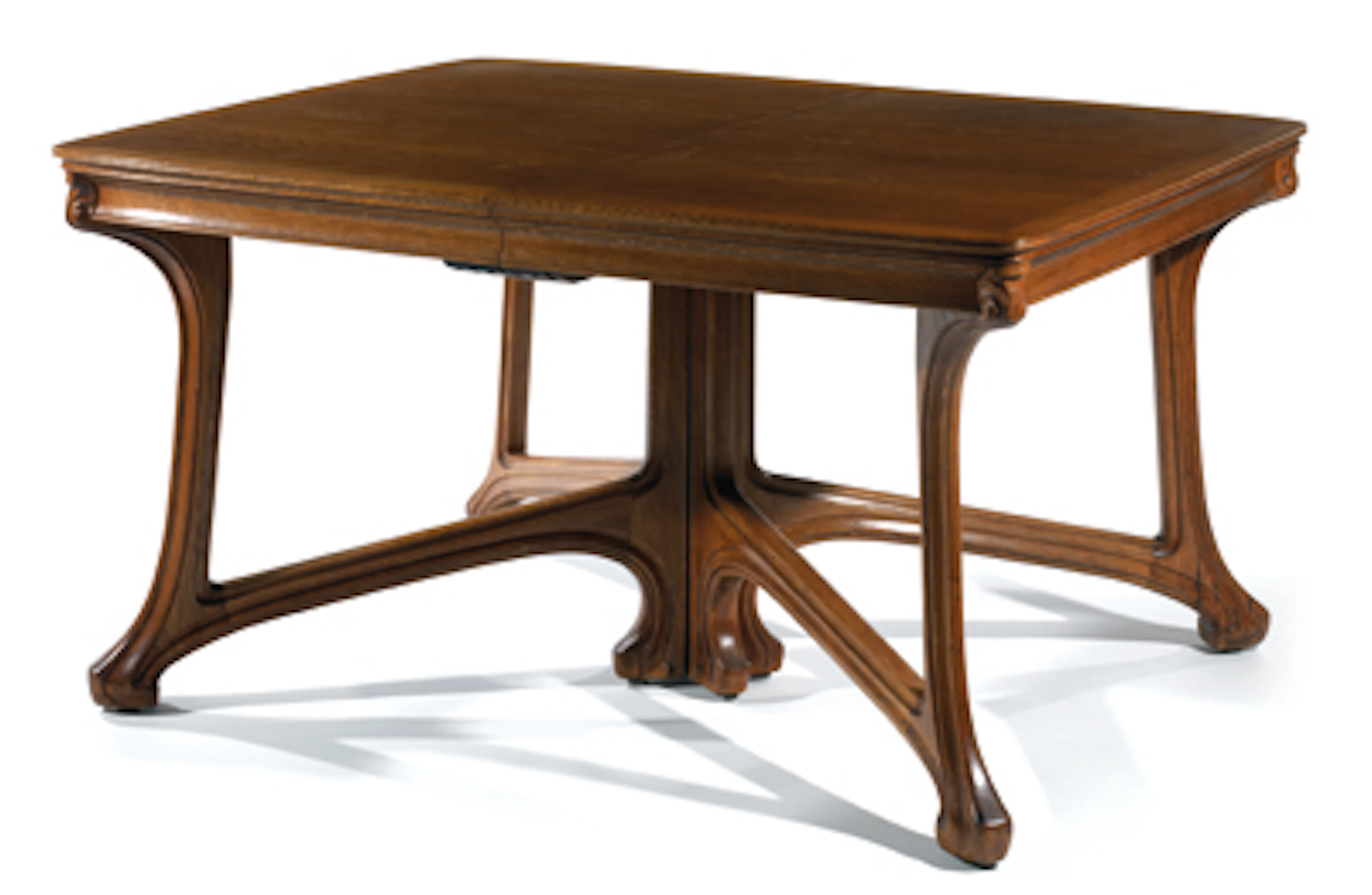 Eugène GAILLARD (1862-1933) Table de salle à manger en chêne