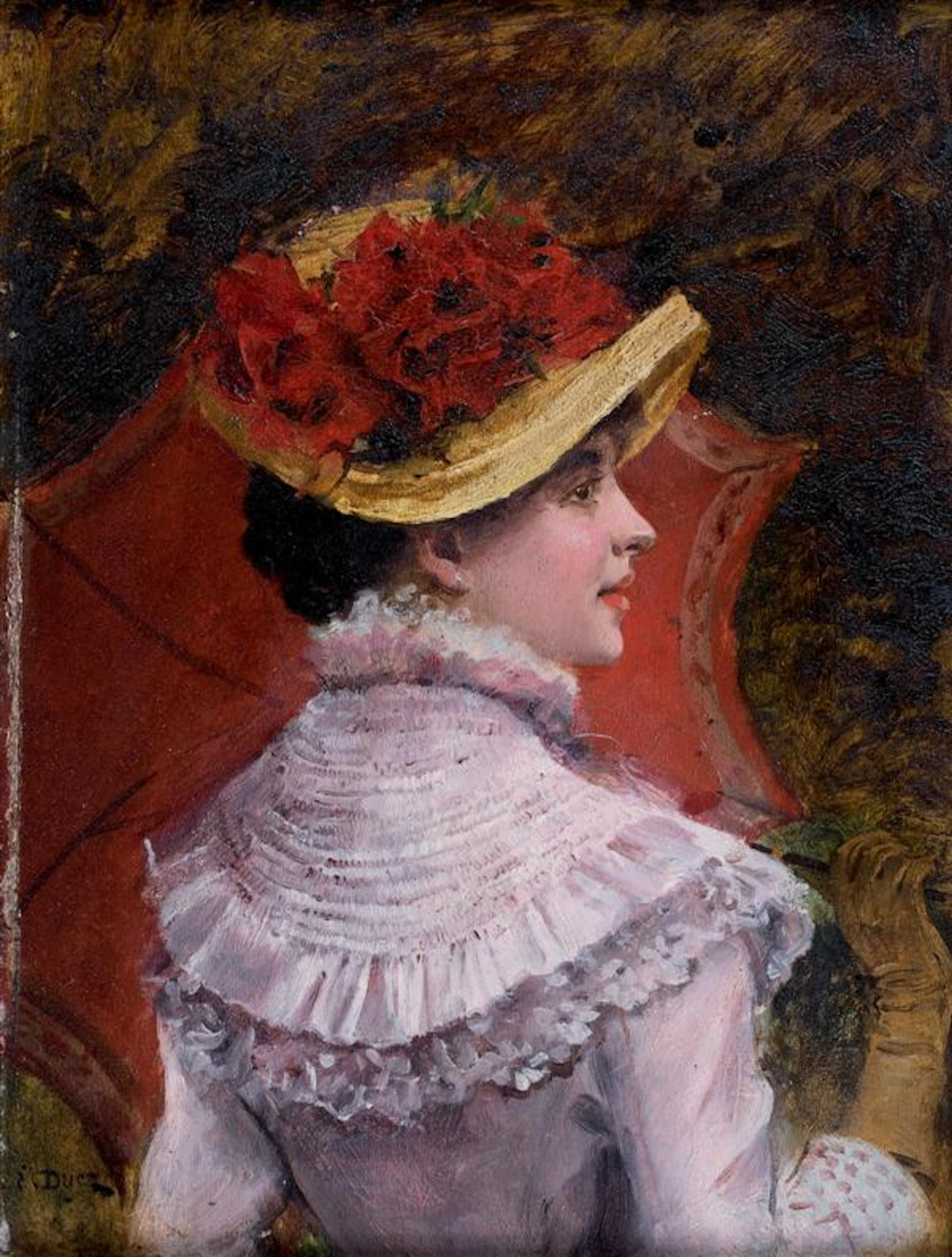 Ernest Ange Duez (Paris 1843 - Saint-Germain 1896) Jeune fille