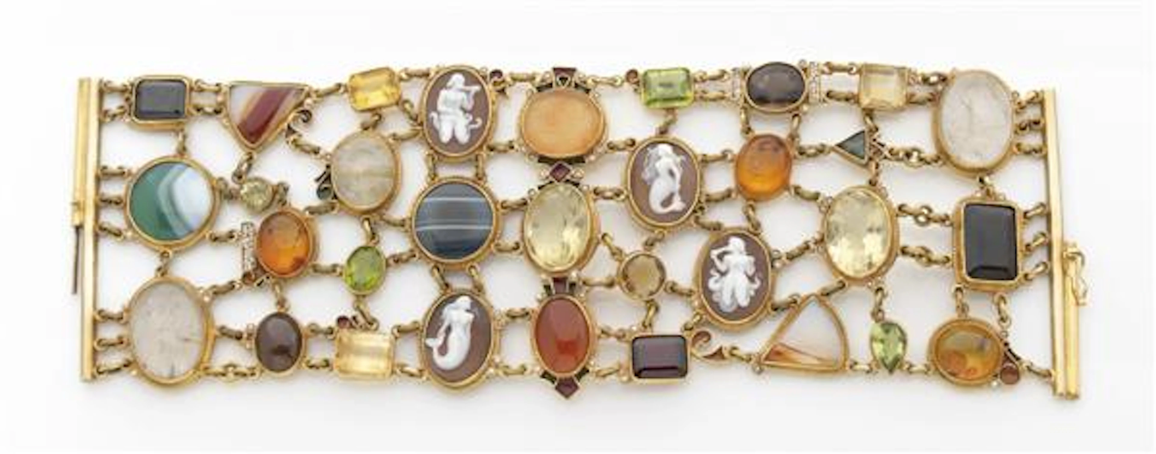 diego PERCOSSI PAPI Bracelet manchette en maille articulée de
