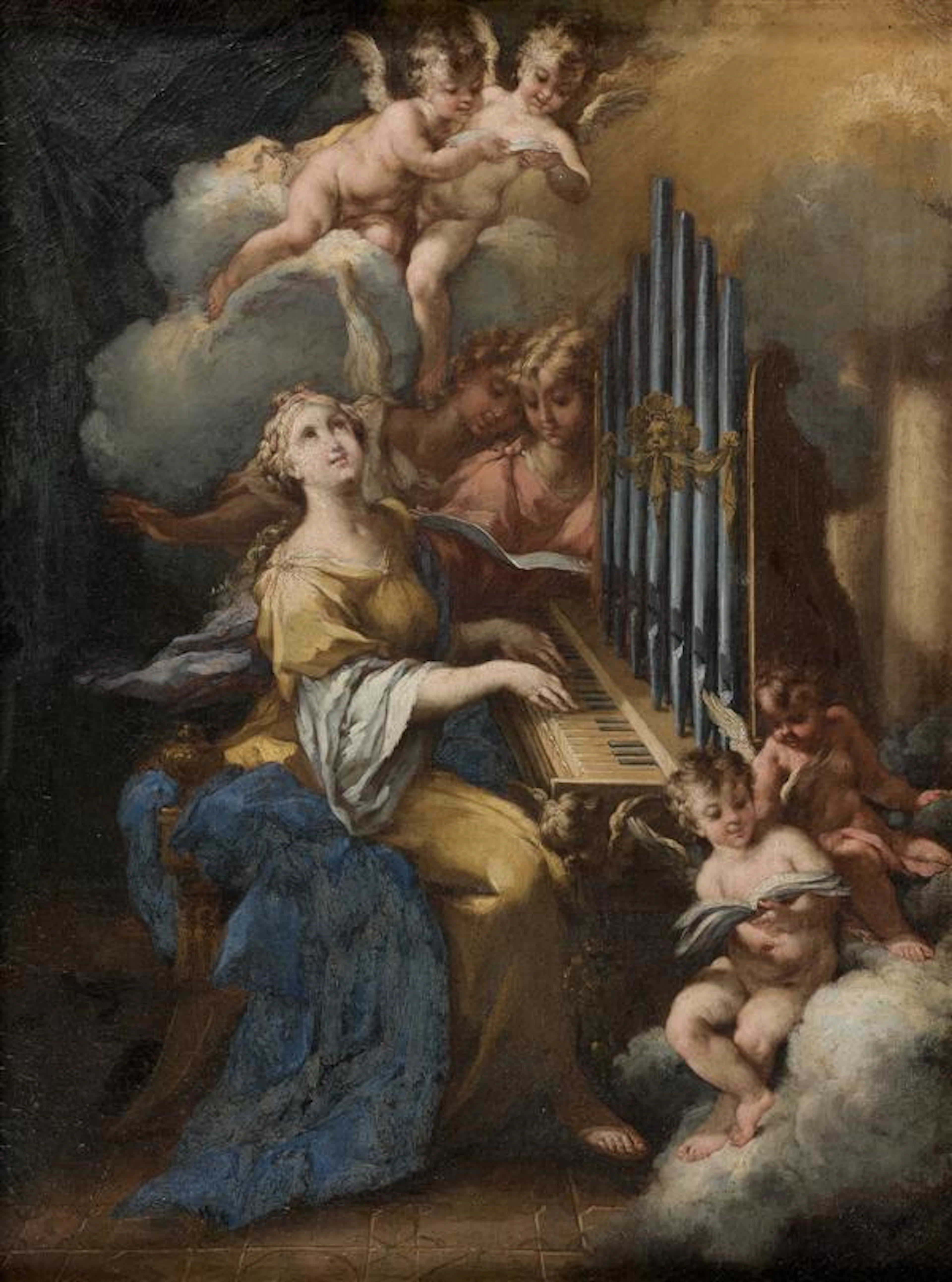 Michele ROCCA (Parme 1666 – Venise 1751 ? ) Sainte Cécile entourée