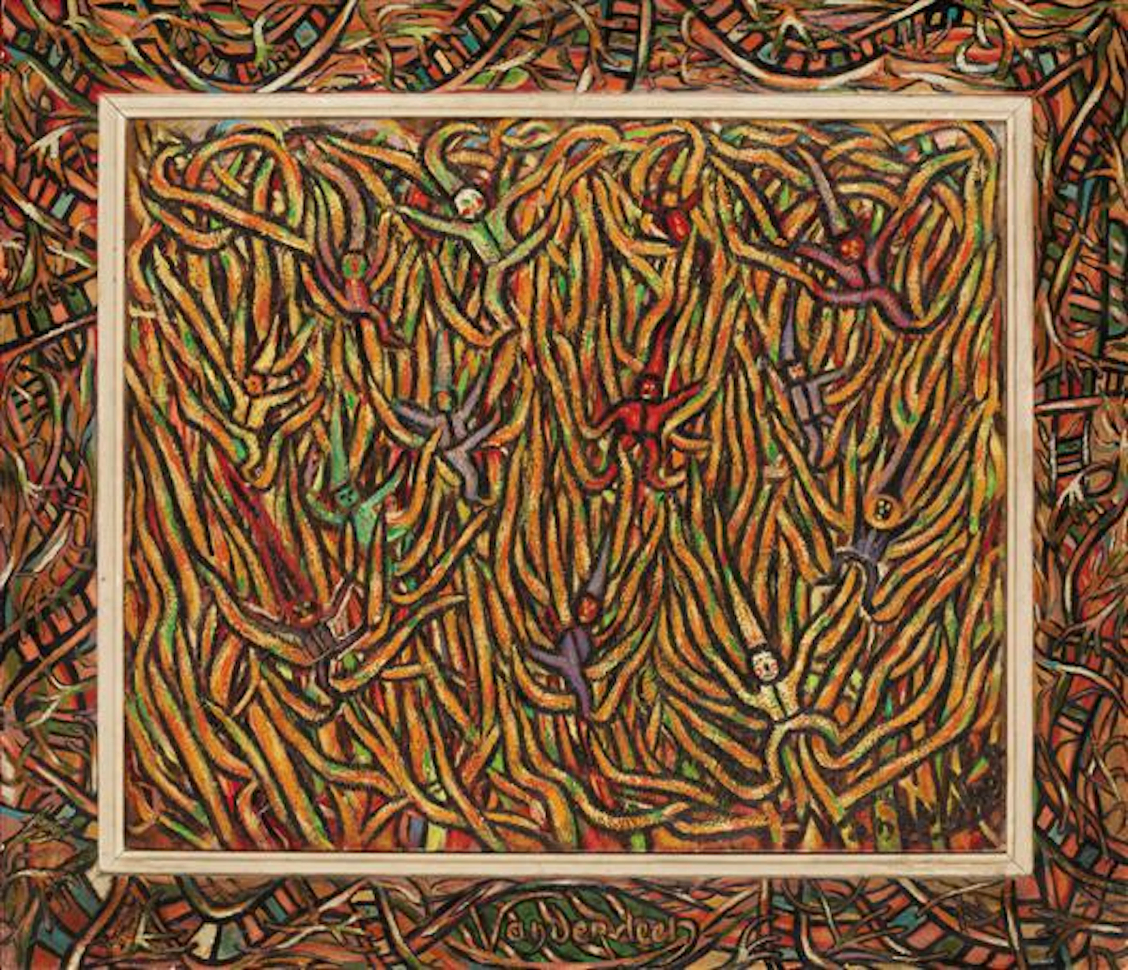 ƒGermain VANDERSTEEN (1897-1985) La danse du feu