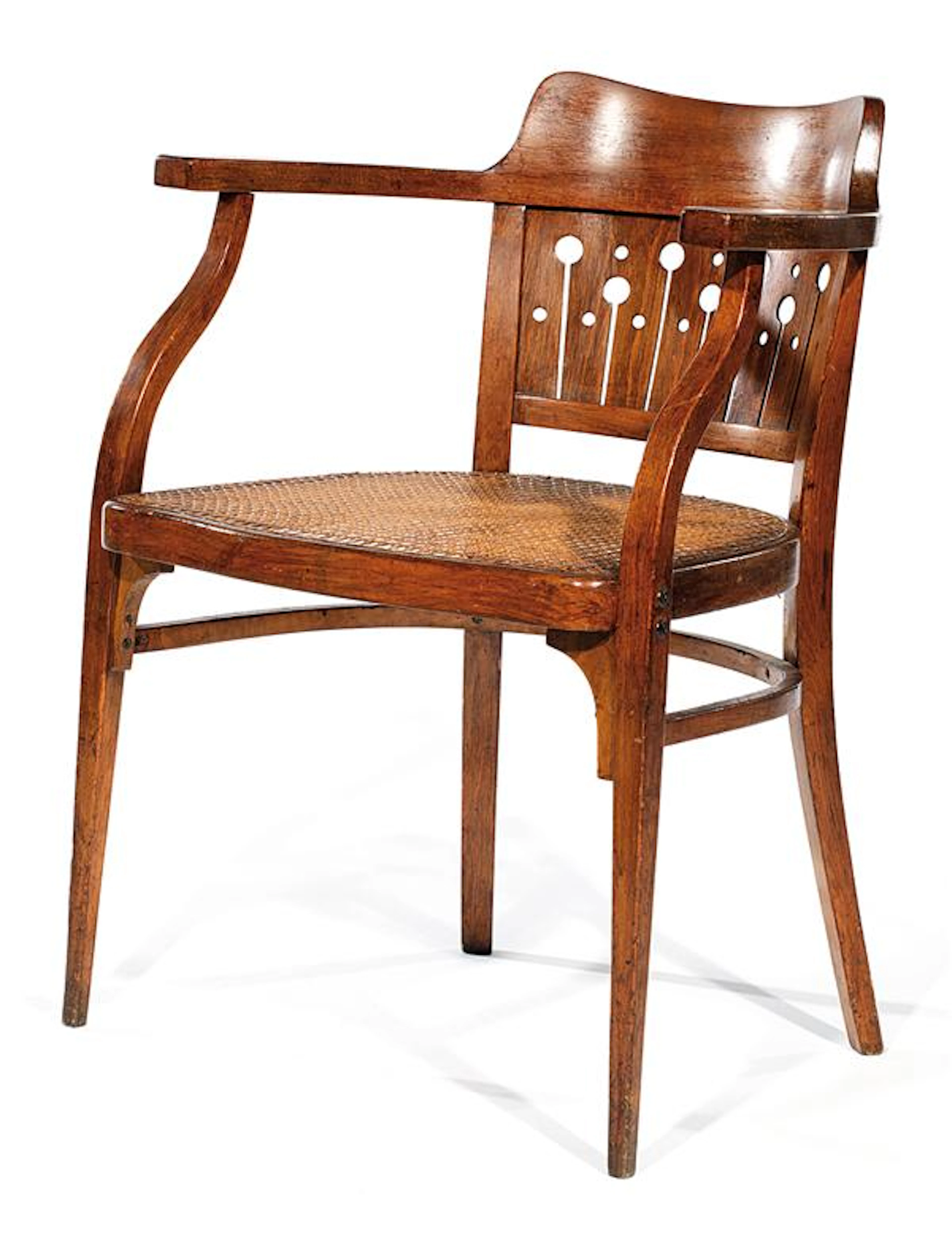 OTTO WAGNER (1841-1918) Fauteuil en bois courbé thermoformé