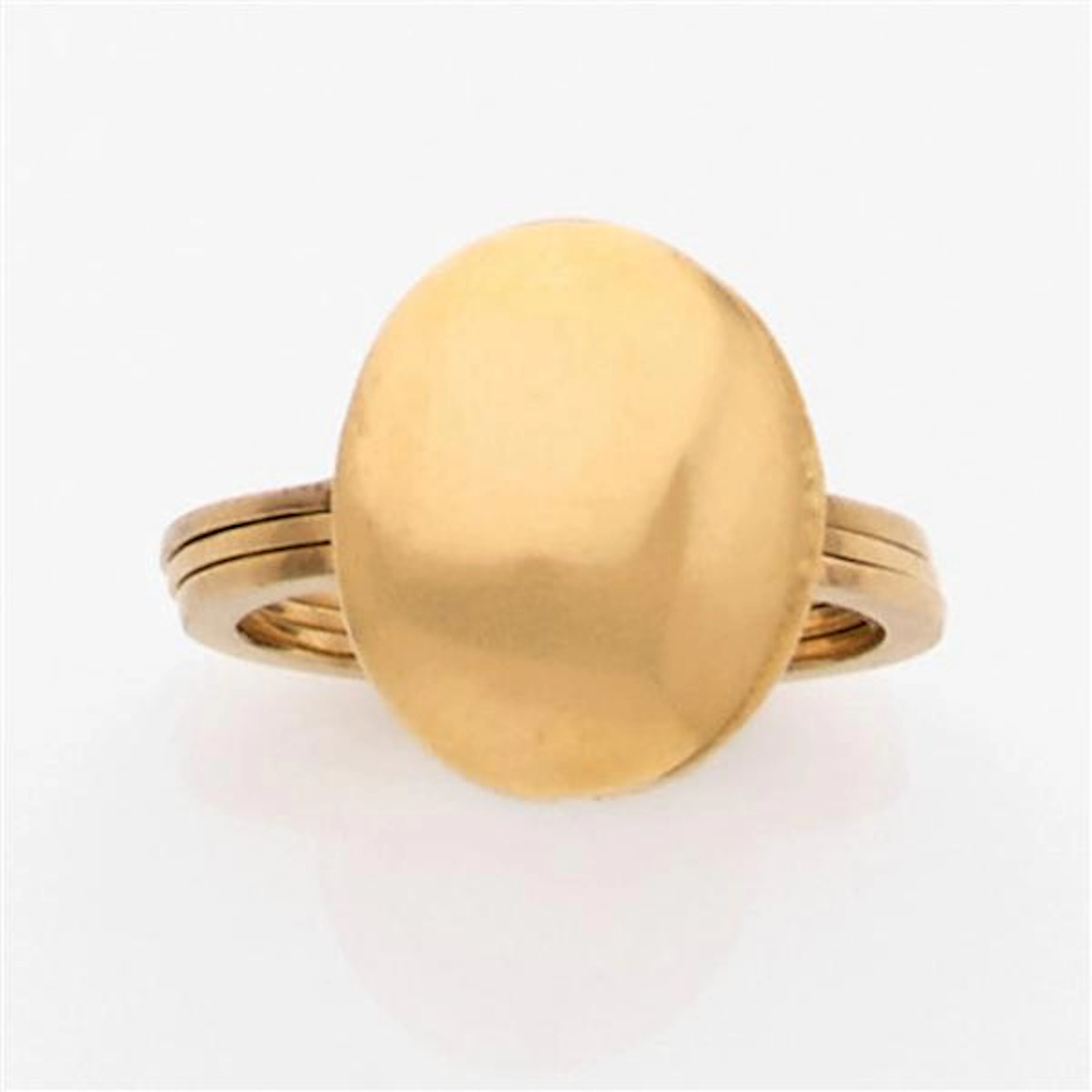 Bague ouvrante en or jaune à trois anneaux