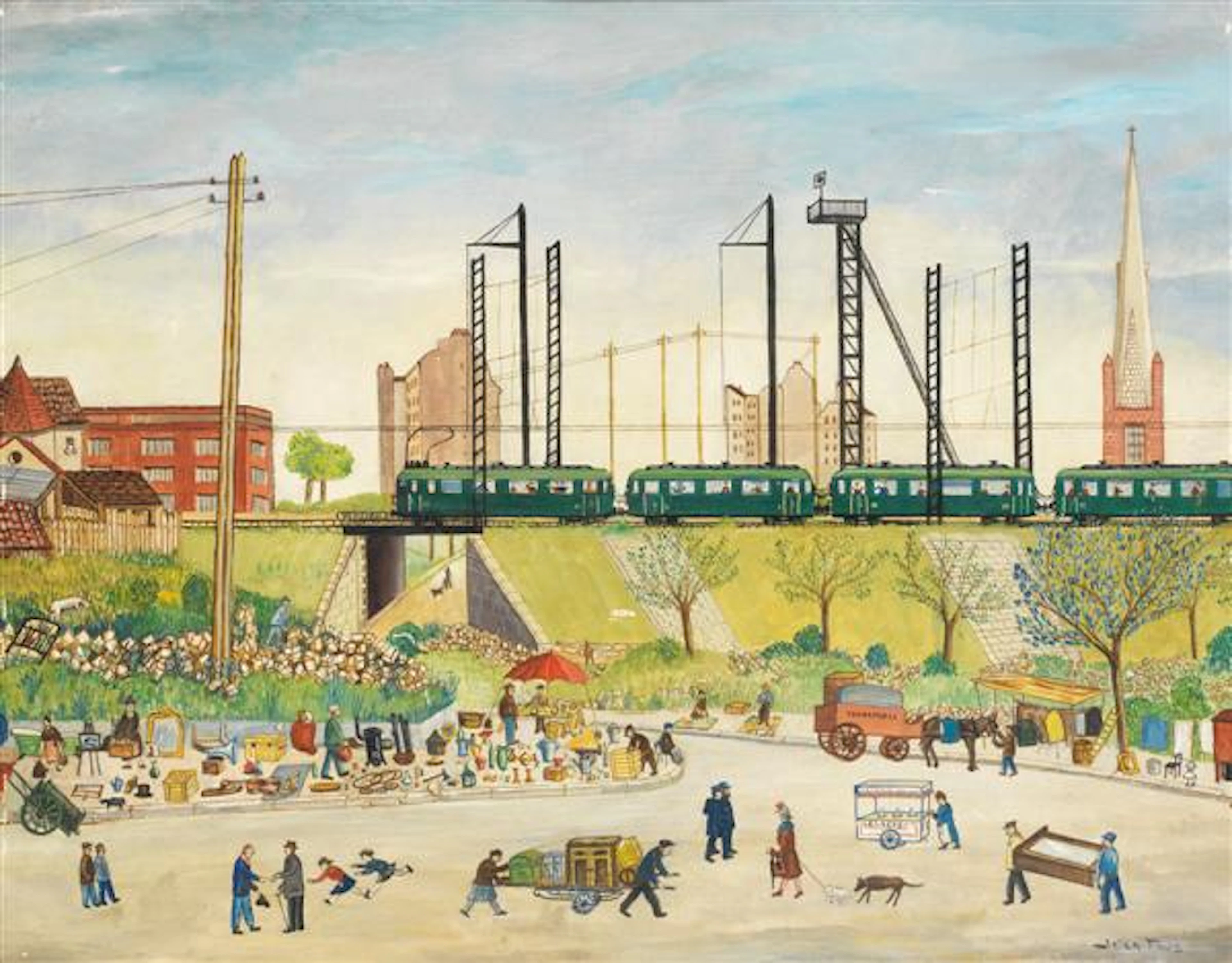 ƒJean Fous (1901-1971) Passage à niveau