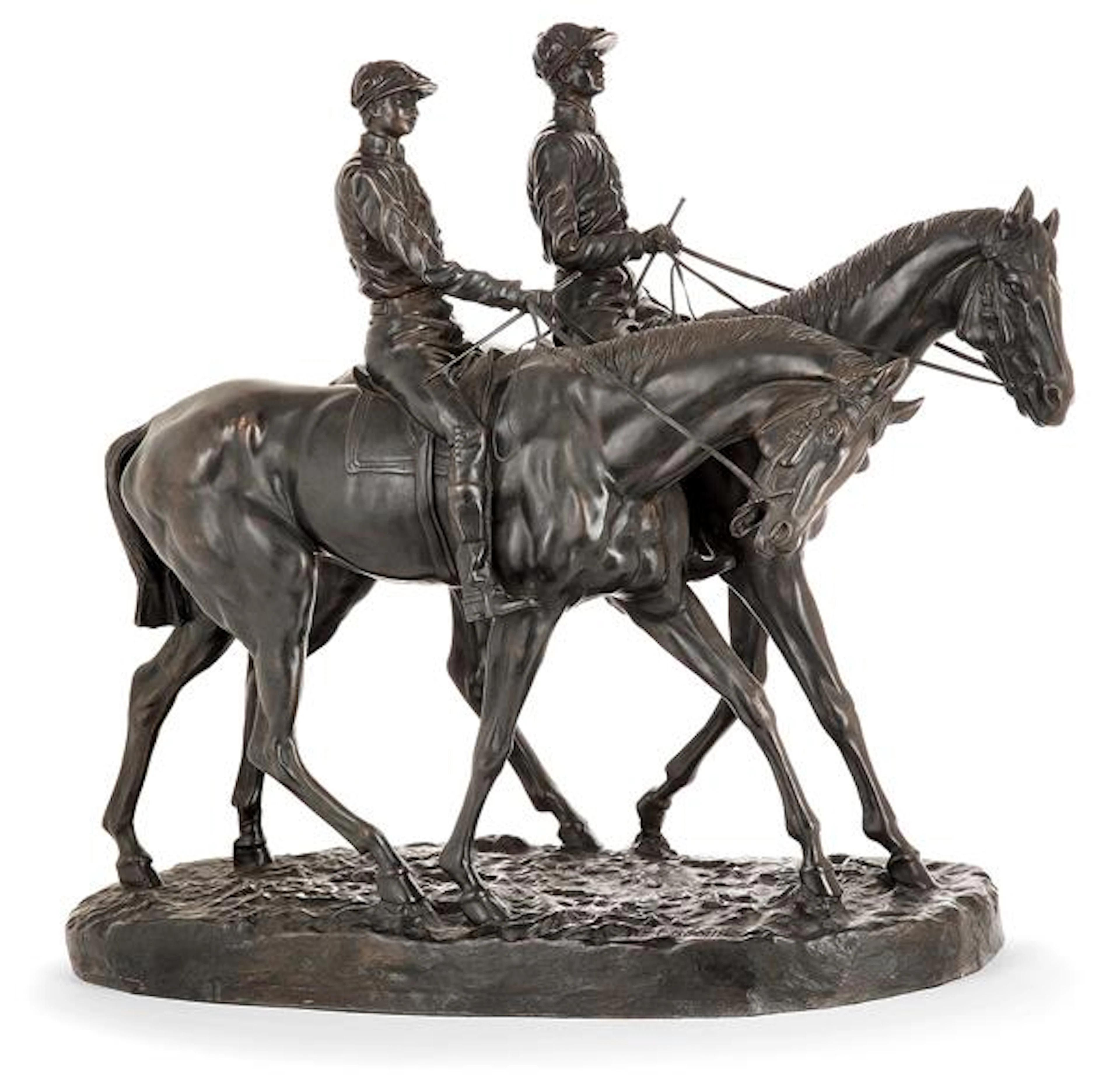 A bronze group by Emmanuel Fremiet