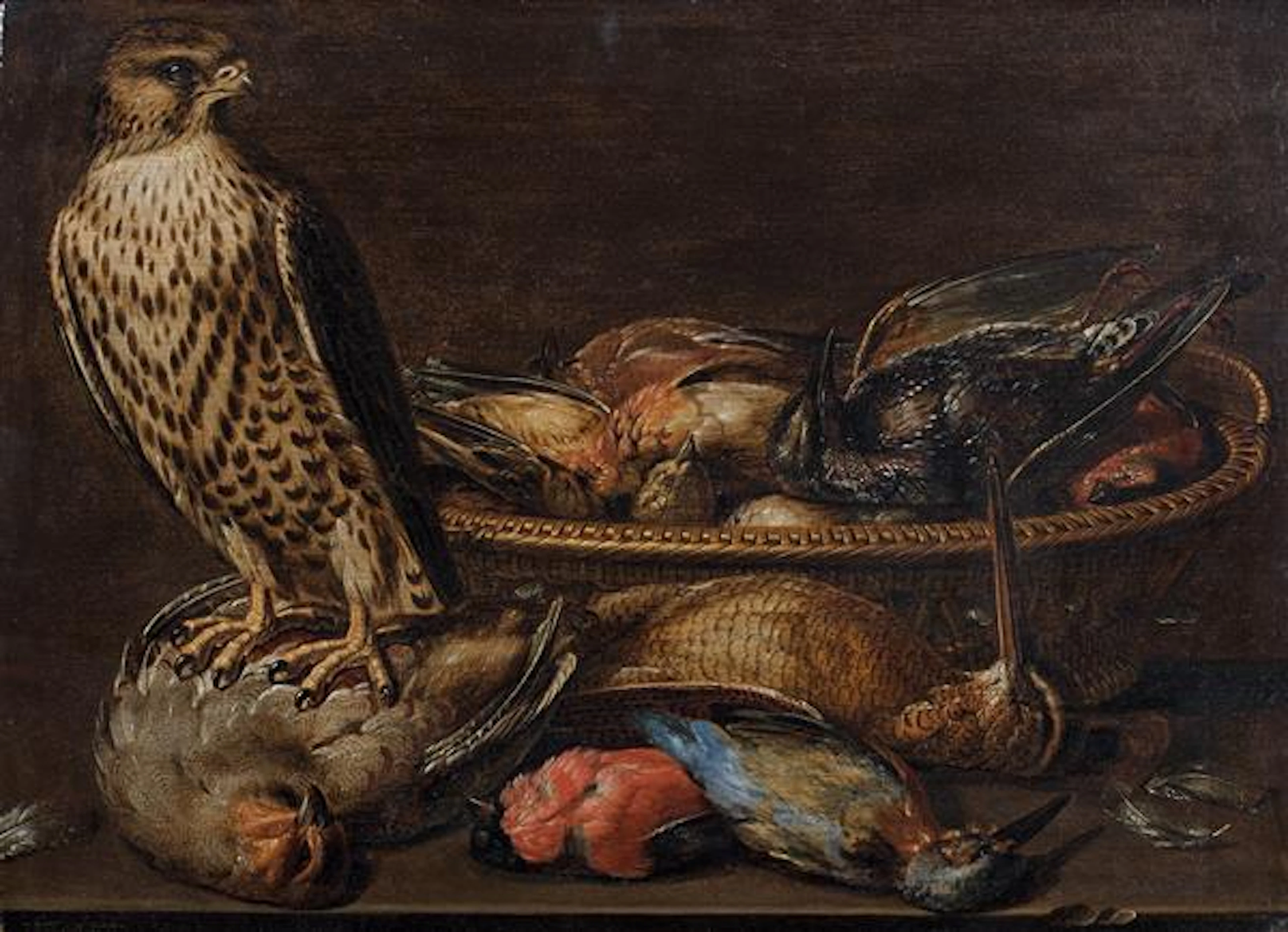 Clara PEETERS (Anvers 1594 - après 1657) FAUCON CRECERELLE SUR