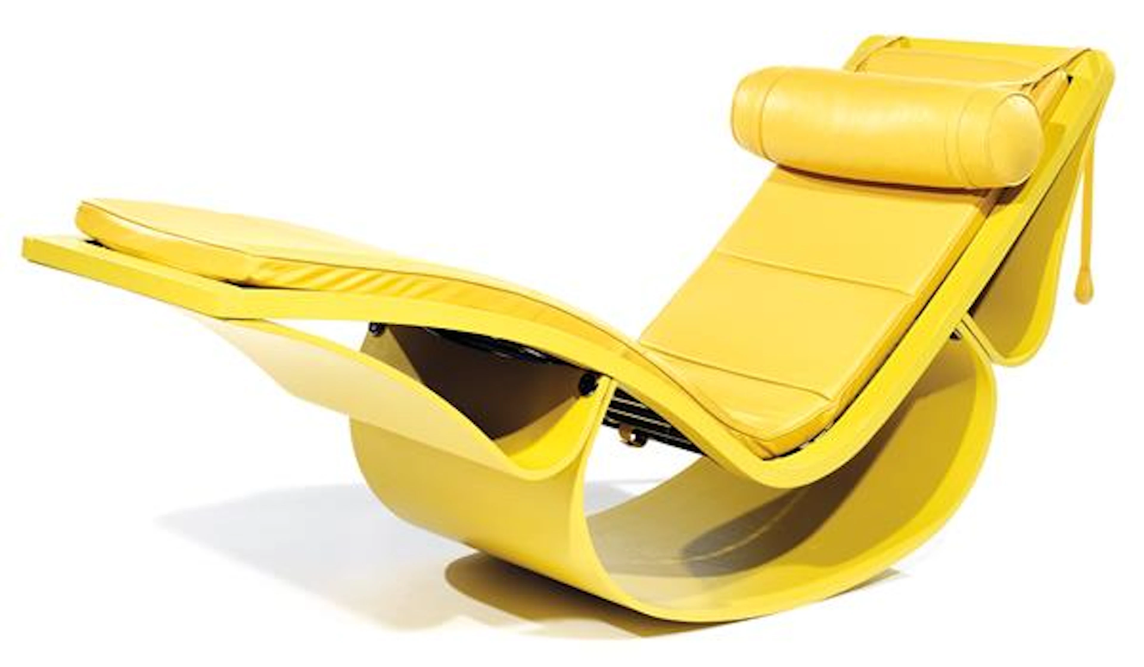 Oscar NIEMEYER (1907-2012) & FASEM (Éditeur) Chaise longue sculpture à bascule