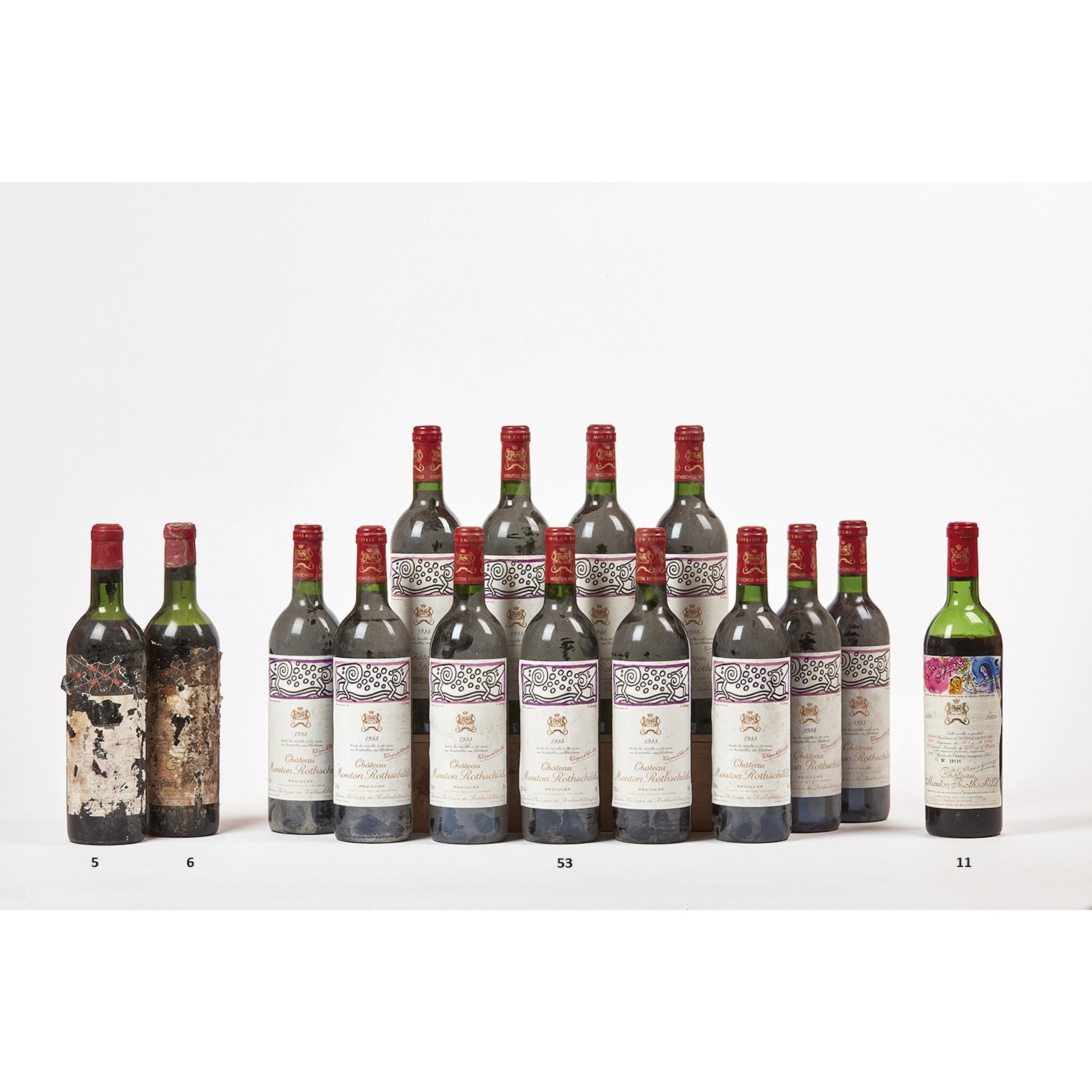 12 bouteilles Ch�teau MOUTON-ROTHSCHILD