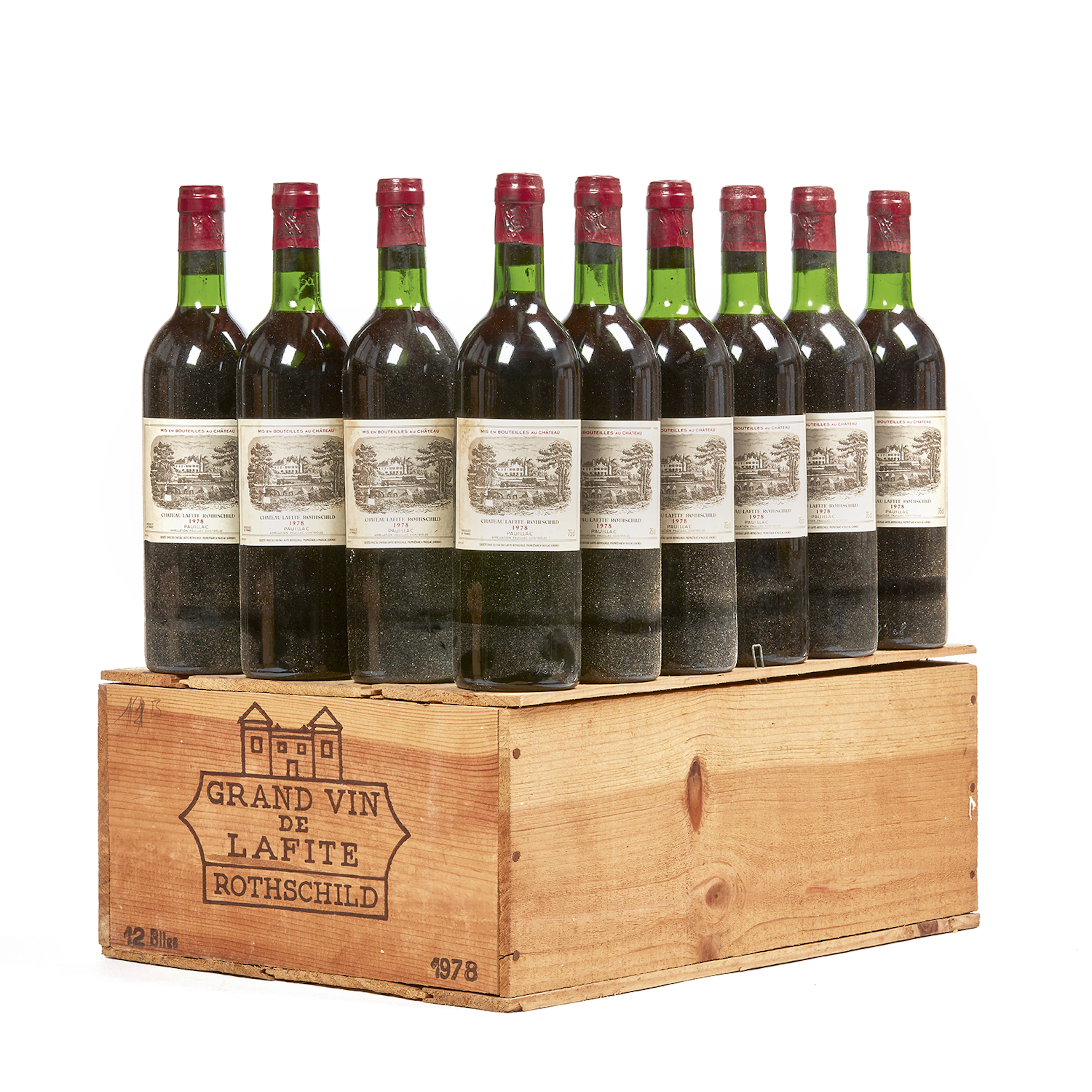 9 bouteilles Ch�teau LAFITE-ROTHSCHILD